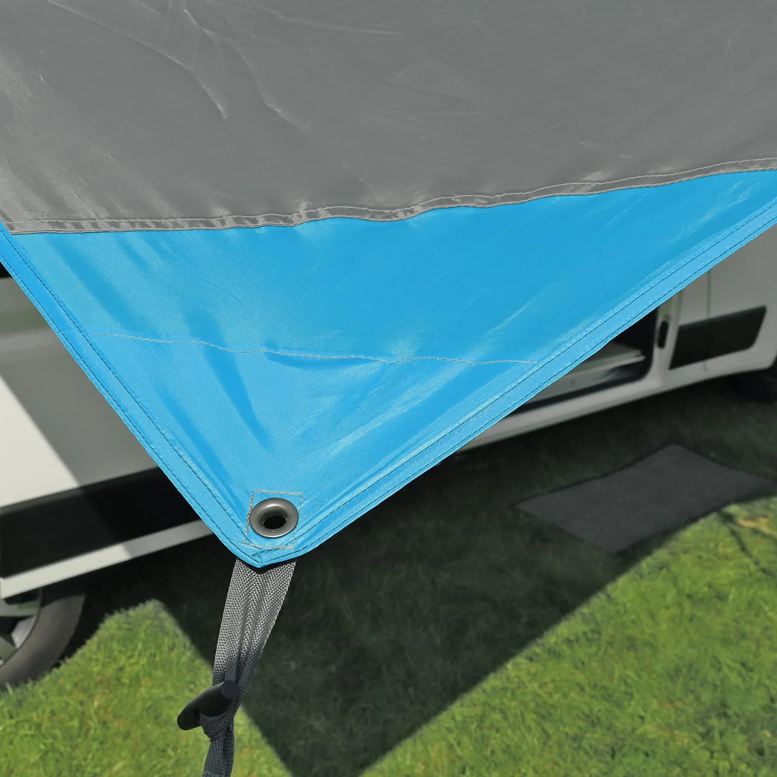 Deiwo Essential Toldo gris 2,50 x 2,4 m 2000 mm columna de agua