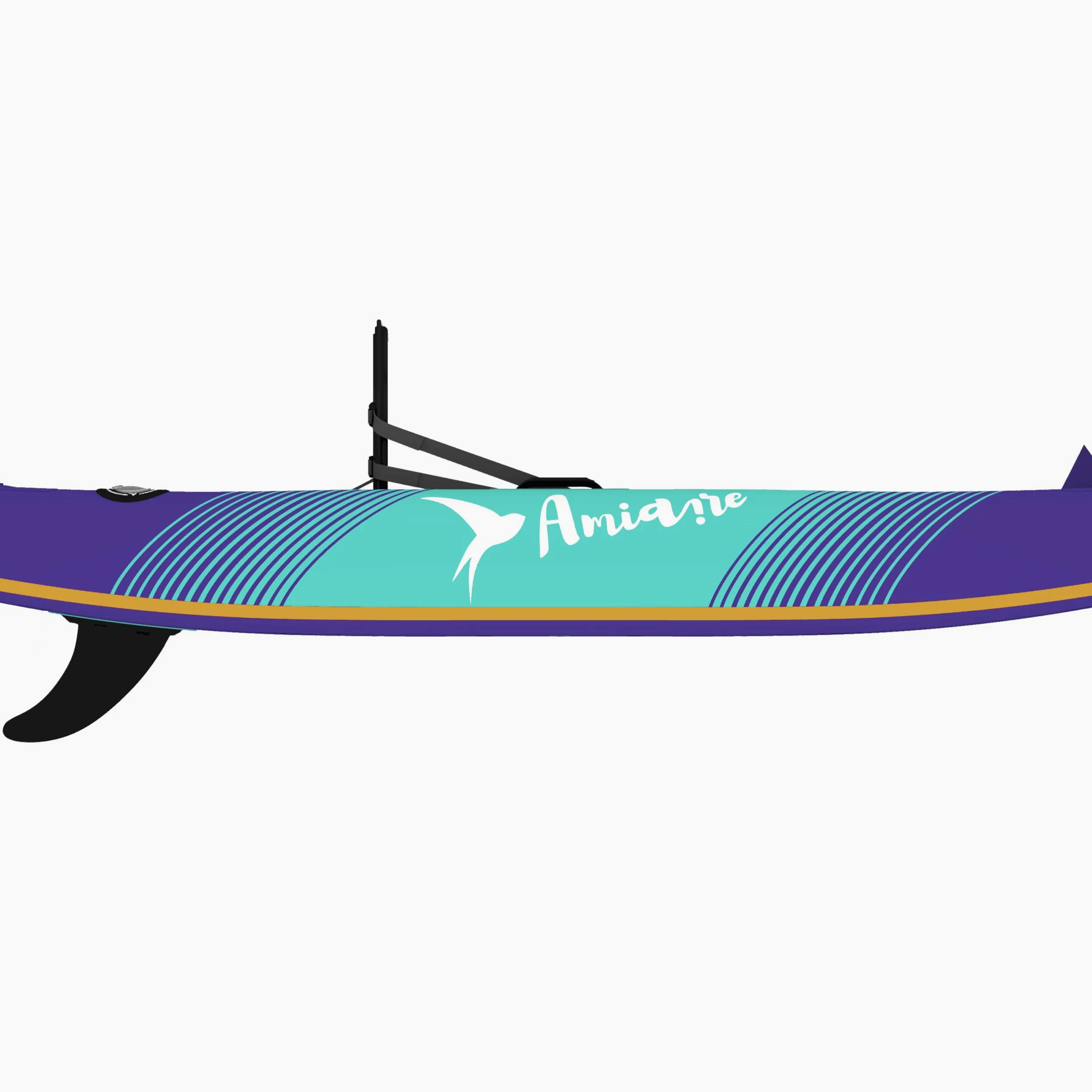 Kayak Hinchable Individual 320 cm Drop Stitch 8 cm – Pack Completo con Remo, Bomba, Asiento y Quilla | Rígido y Estable, PVC Resistente, Bolsa Transporte, 1 Persona, Lago Río y Mar