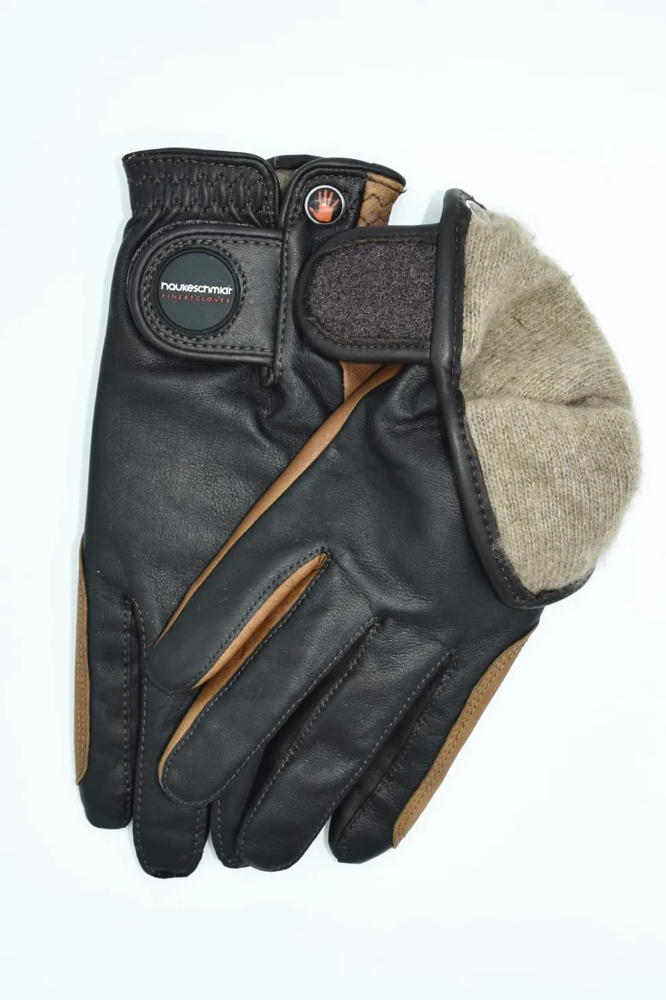 haukeschmidt Guantes de hípica unisex, talla 6,5, color marrón claro