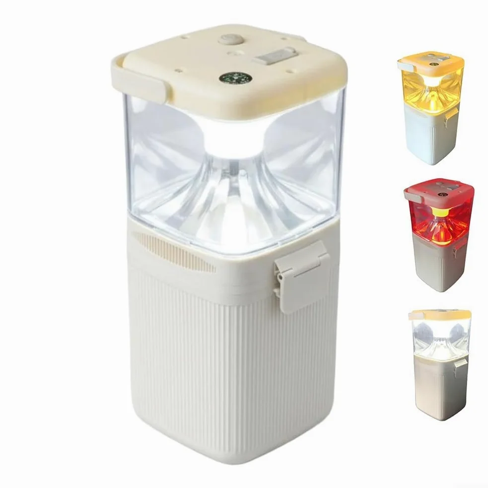 Linterna de agua salada, luz de camping de agua de mar, banco de energía de emergencia, cargador de teléfono USB, iluminación fuera de la red, equipo de supervivencia de huracán, linterna