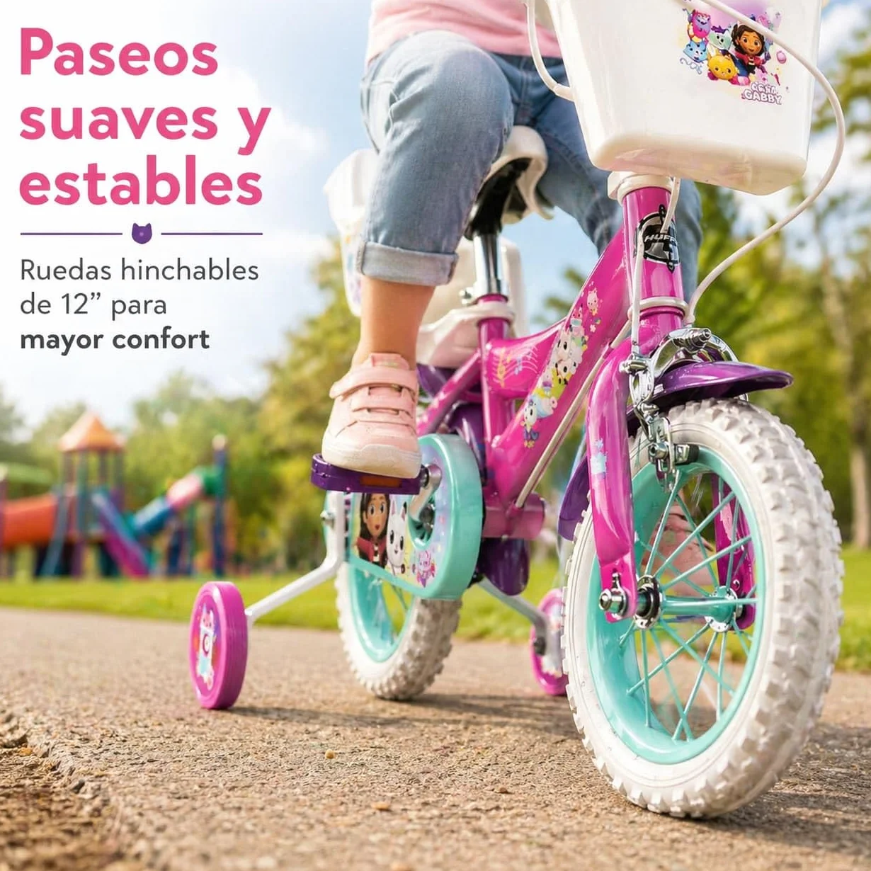 TOIMSA Gabby's Dollhouse Kinderfahrrad Rosa Small