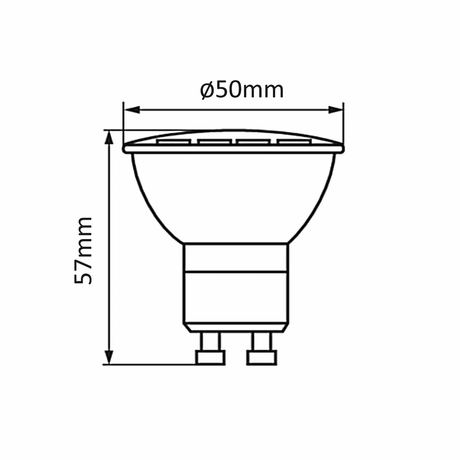 Maclean MCE369 Aplique de Pared GU10 con Interruptor 40W 7W Blanco 2 Unidades 55x100 mm