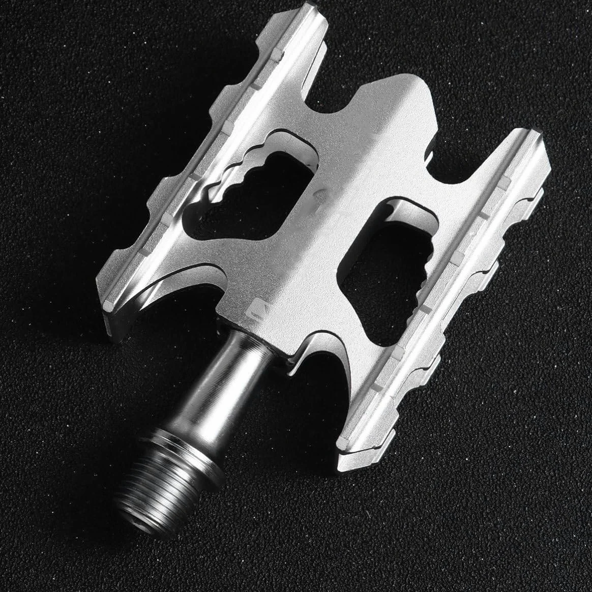SHINEOFI Pedal de Bicicleta de Aleación de Aluminio Ligero para Bicicleta Plegable y Ciclismo Recreativo Estructura de Rodamiento Estable