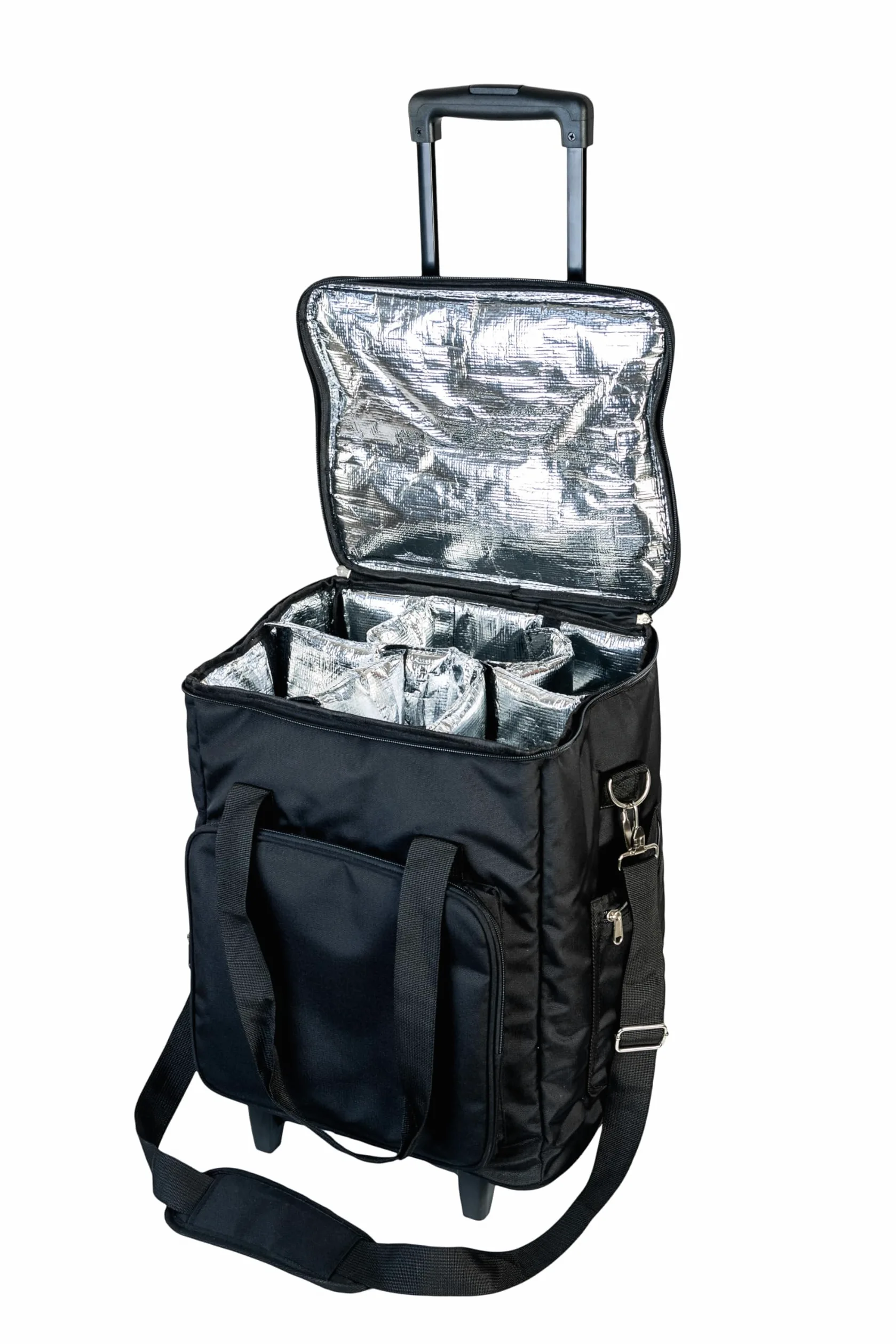 Nevera portátil con Ruedas Koala para 6 Botellas, Bolsa térmica Aislante con Carro, Asas reforzadas y Bolsillo
