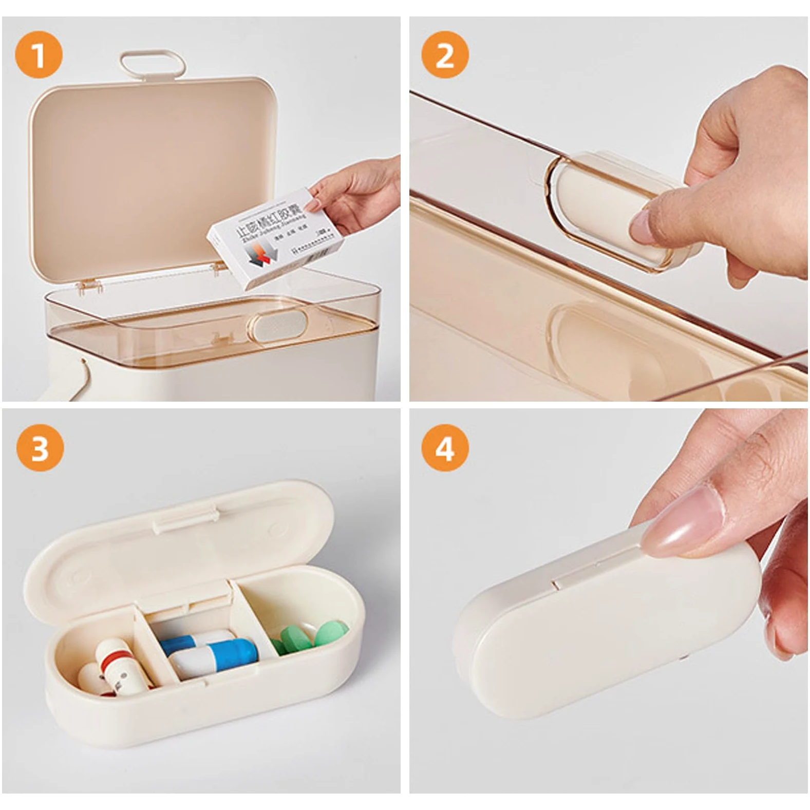 Botiquín Multicapa Organizador Semanal Extraíble para Pastillas con Estuche | Capas Para El Almacenamiento Diario De Pastillas, Pastillero Familiar Para Toda La Familia