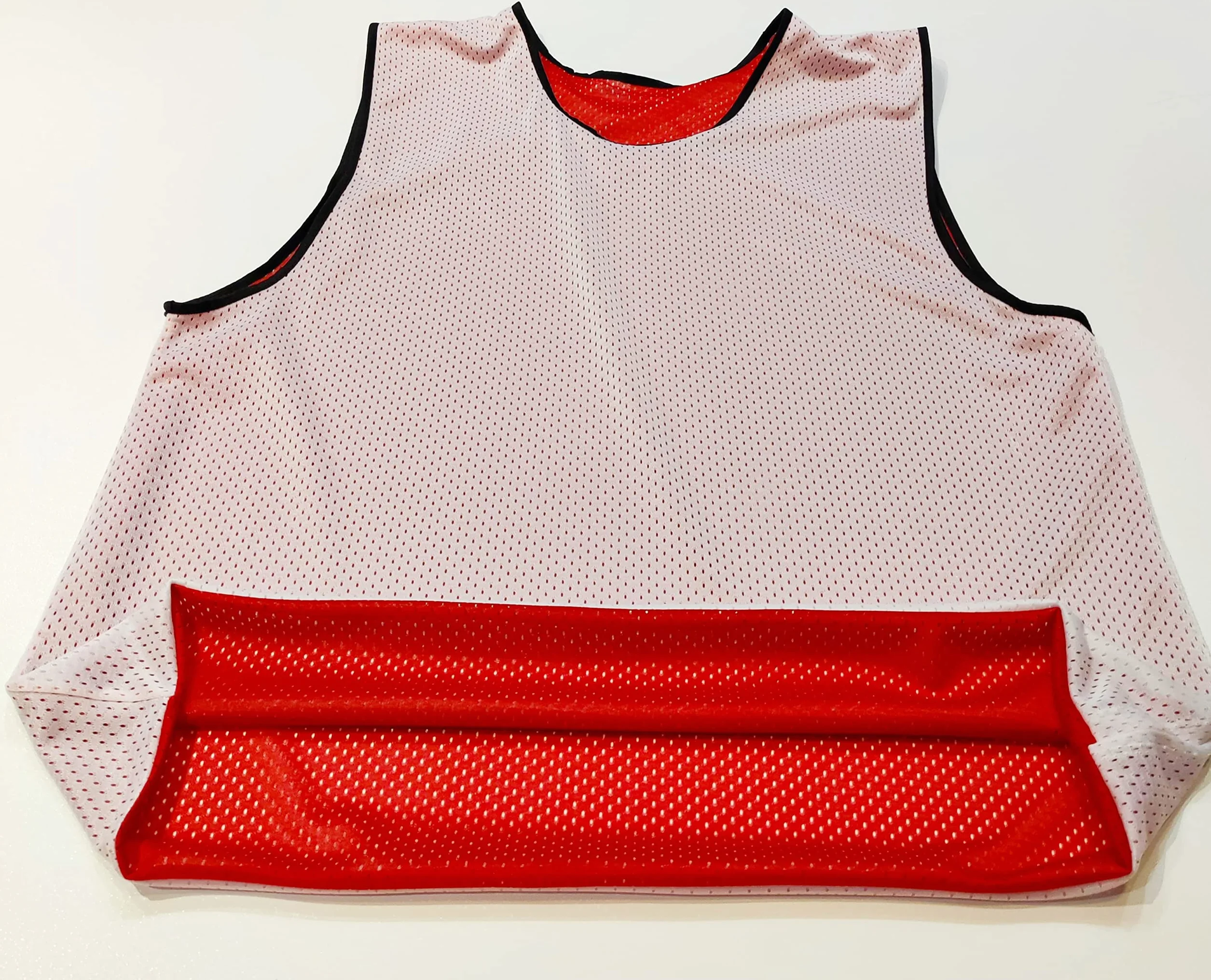 Petos Respirable de Fútbol Juego de 6 Piezas Camisetas de Dos Caras Malla Abierta Ligera Chaleco Entrenamiento Unisex S M L XL