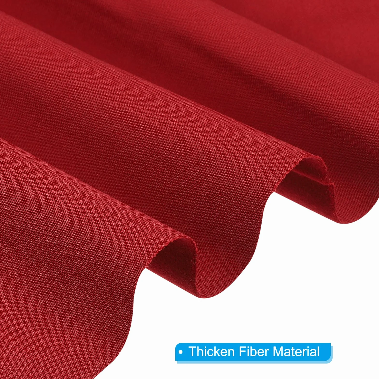 PATIKIL Paño de Billar de 7 Pies, Paño de Mesa de Billar Profesional con 6 Tiras, Accesorios de Reemplazo de Fieltro Rojo