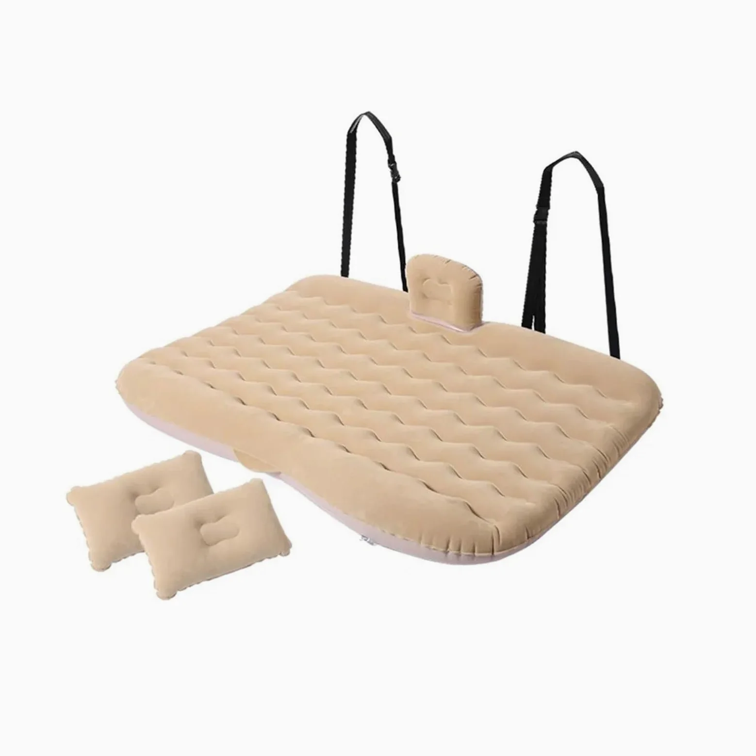 Colchoneta Hinchable Coche 1 Juego De Cama Inflable Universal Para Viaje En Coche, 80x130cm, Asiento Trasero Coche Colchón Para Maletero Almohada Cama De Aire Para Viajes Camping, Salida Familiar(colo