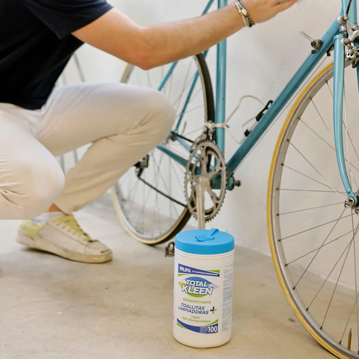 Total Kleen Toallitas de limpieza multiusos biodegradables 100 unidades desinfectantes
