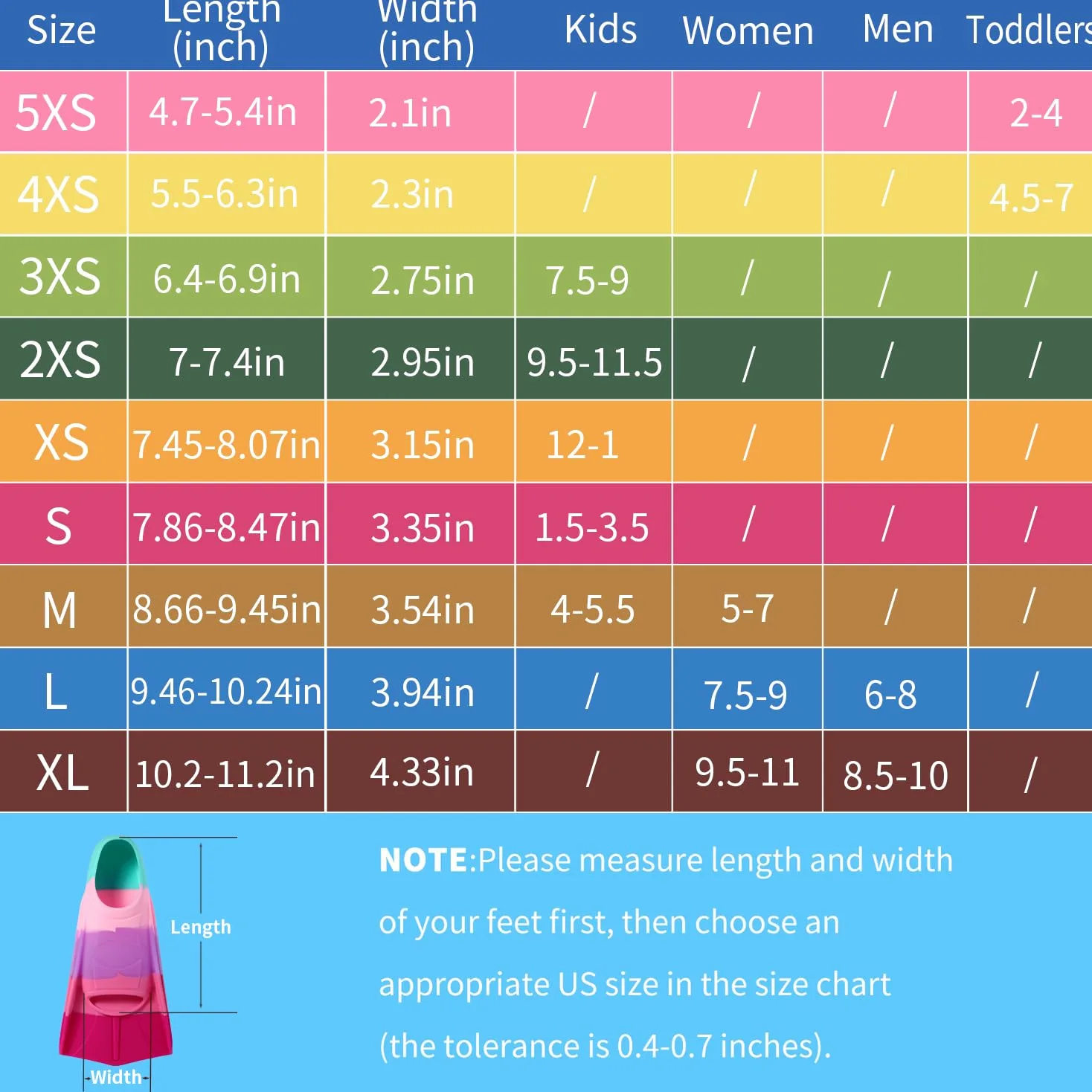 Aletas de natación para niños, aletas de entrenamiento de natación de hoja corta