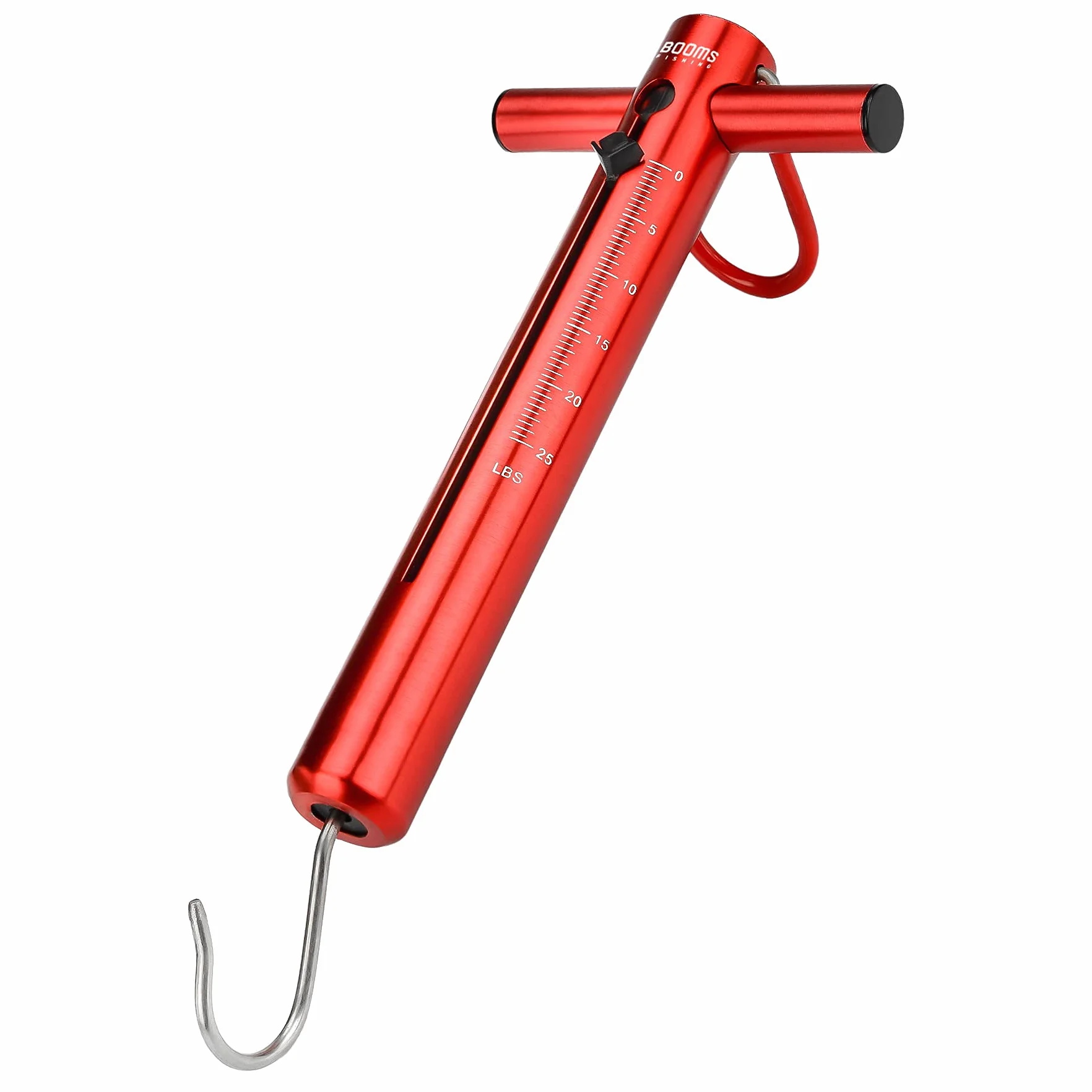 Booms Fishing TS1 - Tubo de aluminio para pescar con muelle, Hombre, 25lb_Rouge_TS1