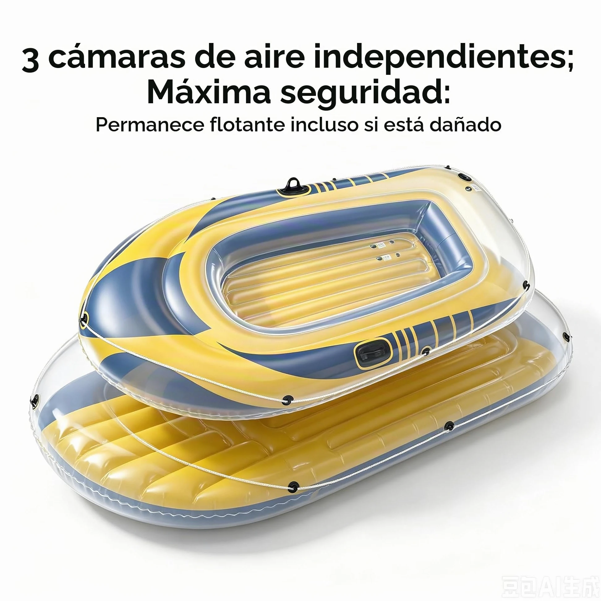 Kayak inflable de 234 cm para adultos – Estable, compacto y ligero, ideal para actividades de ocio en el agua, mares o fluviales