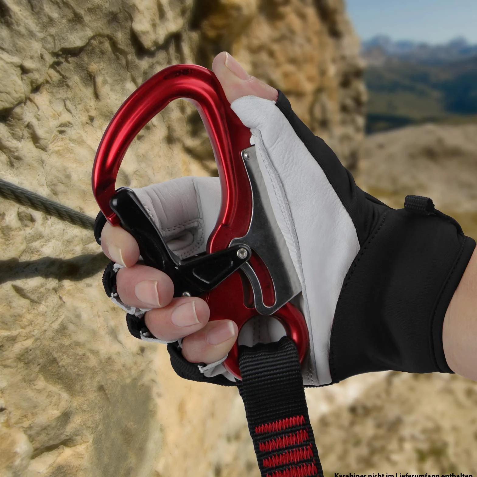 ALPIDEX Guantes de Escalada Unisex de Cuero auténtico