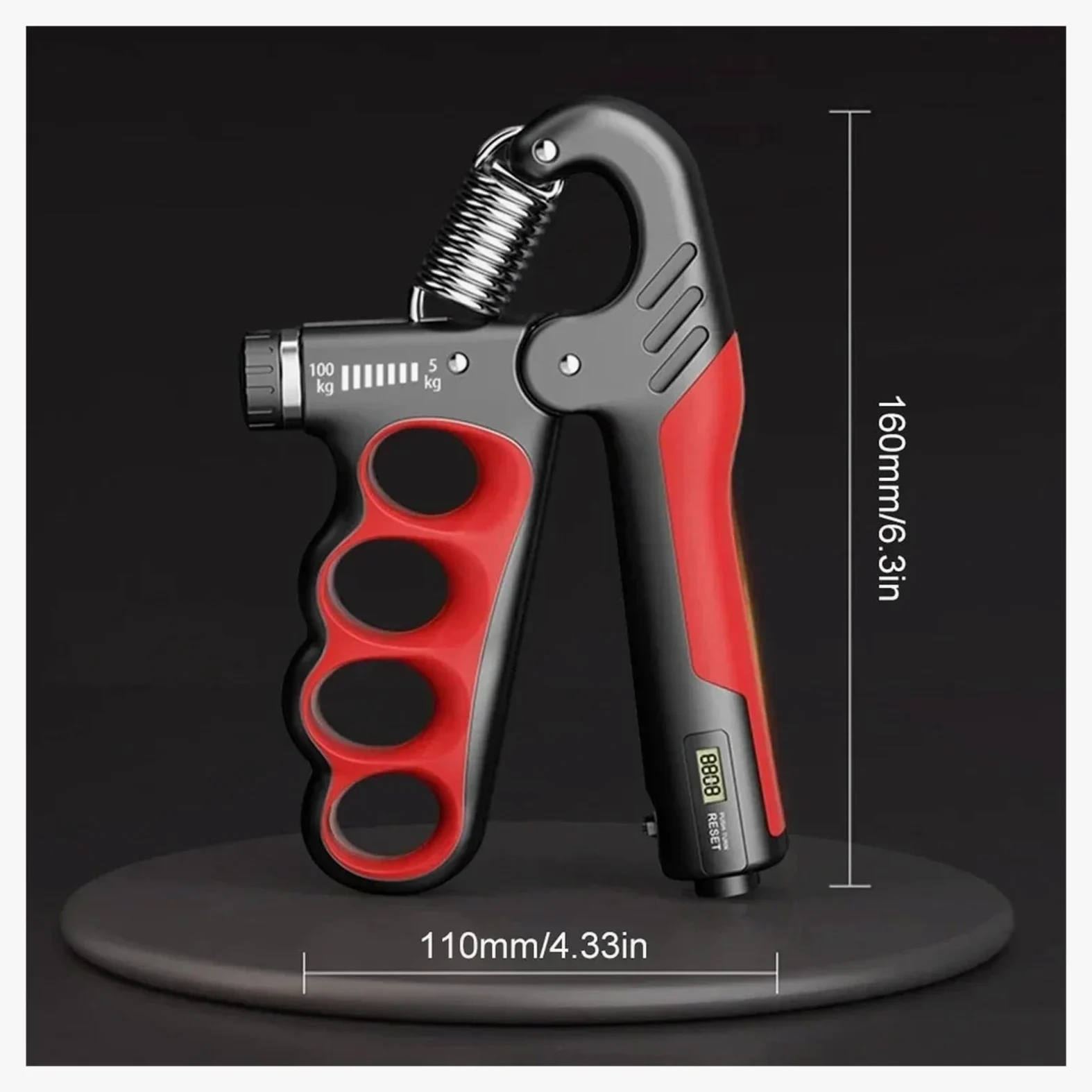 Fortalecedor de agarre, Fortalecedor de mano 5-120kg(Elec 5-100Kg-A2)