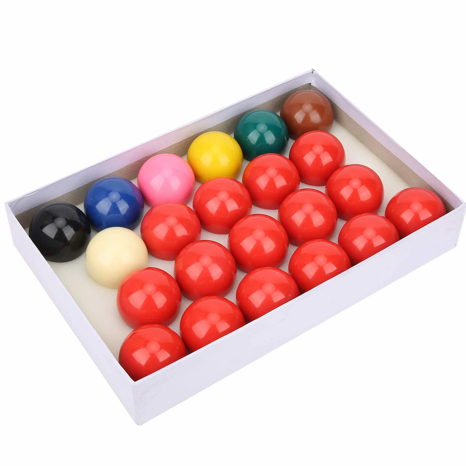 Bolas de Billar 22 Piezas 52.2mm Resina para Práctica de Torneos