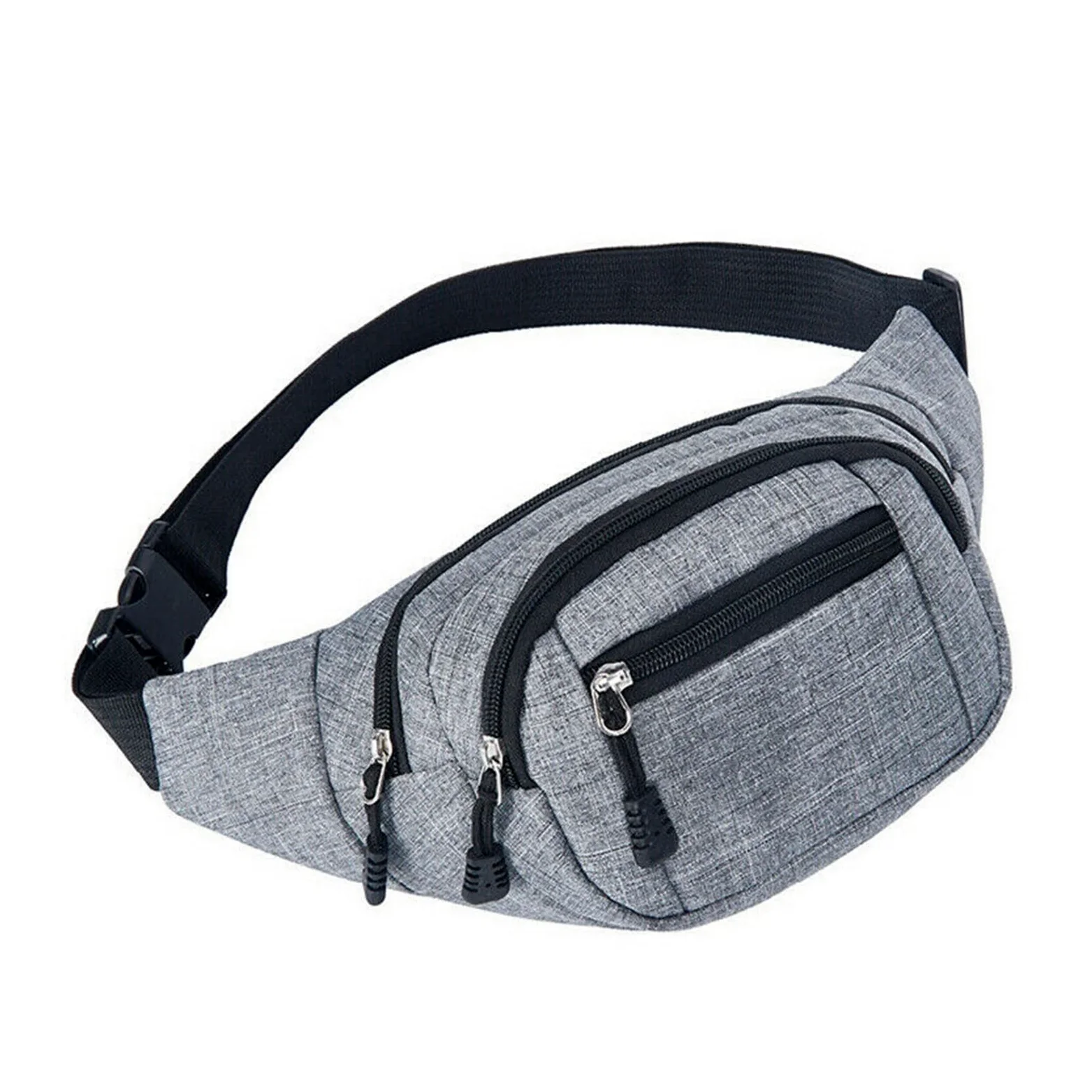 Mujeres de la Cintura Bag Pack Casual Functional Money Cinturón Bolsa Deporto Running Canvas Bag Bag Fanny