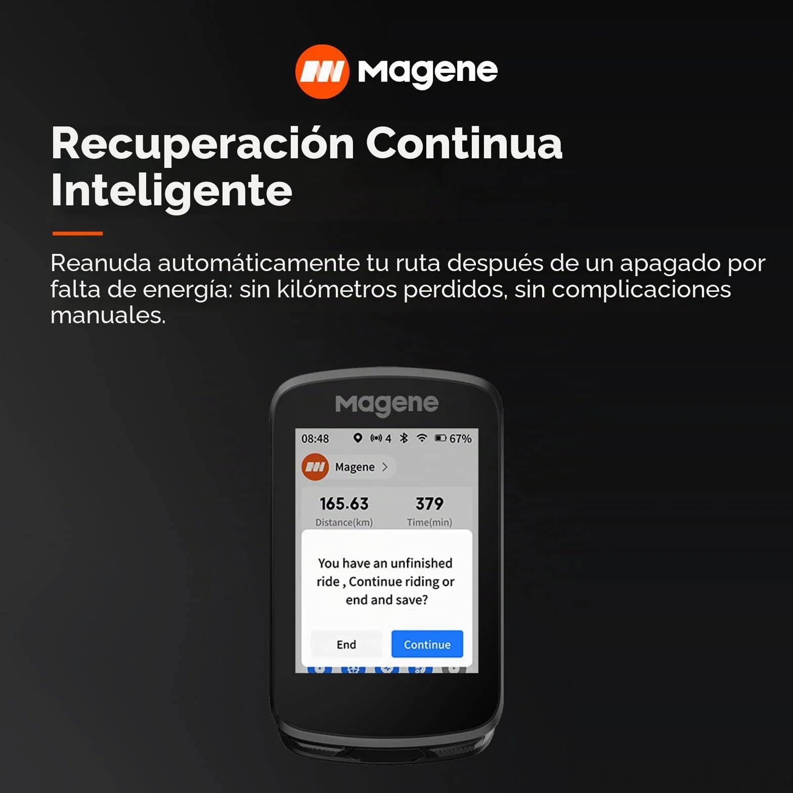 Magene C506 GPS Ciclocomputador Inalámbrico Pantalla Táctil Color Navegación Mapa WiFi Bluetooth IPX7