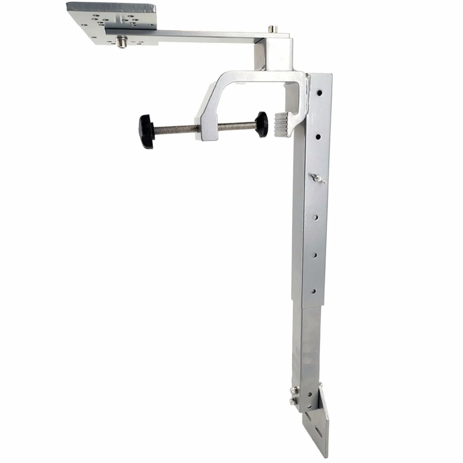 Soporte de aluminio para buscador de peces ajustable de grado marino con placa inferior de múltiples agujeros