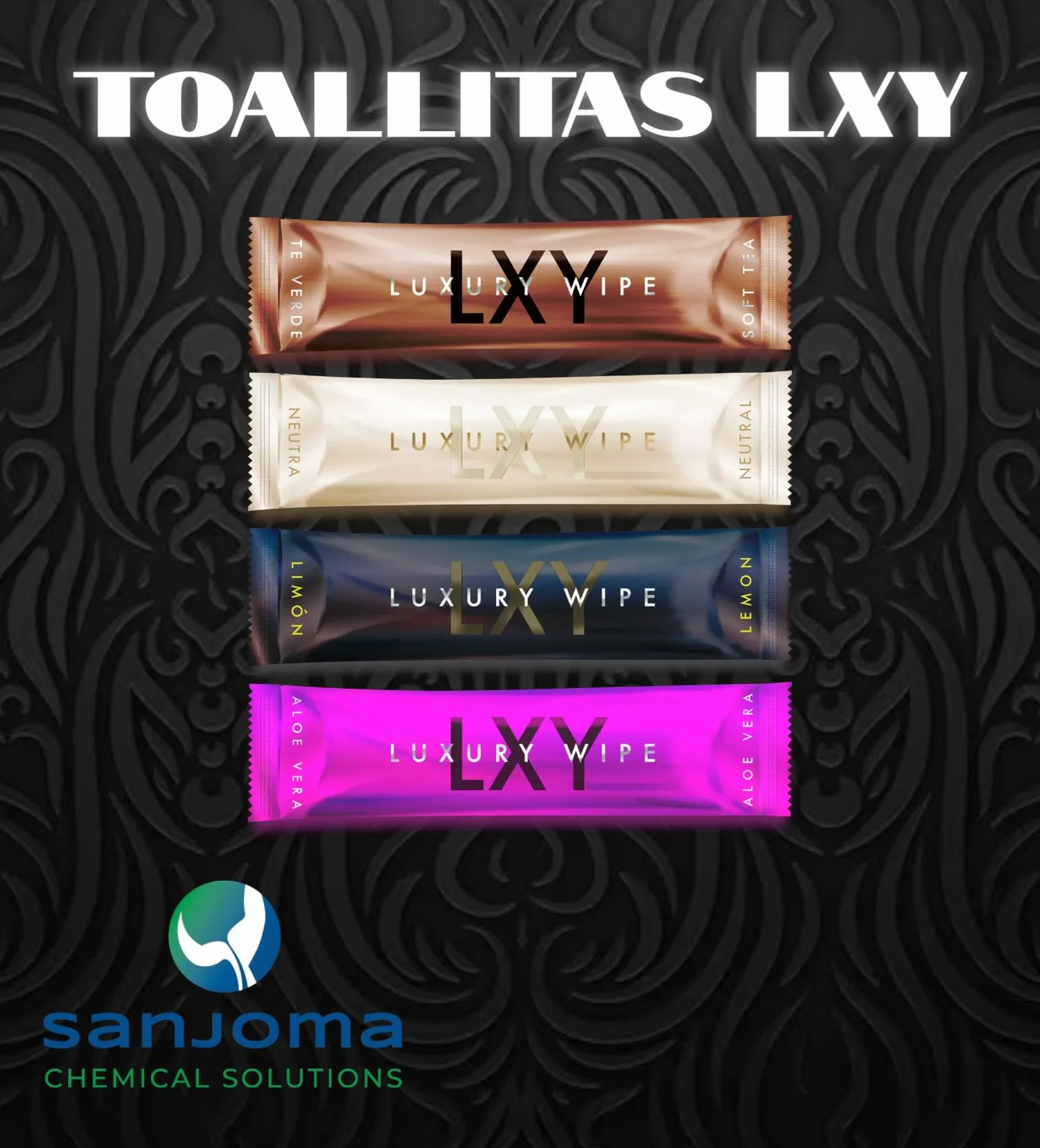 Sanjoma Chemical Solutions LUXURY WIPE Toallitas Refrescantes Aloe Vera 200 uds 20×20 cm