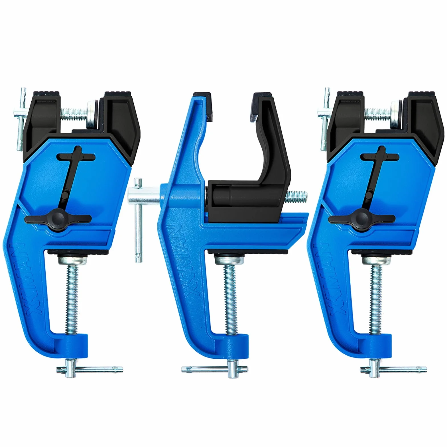 XCMAN Alpine Ski Vise PRO - Tornillo de banco para afinación y encerado de esquí, ángulo y altura ajustables, duradero y estable, la mandíbula se abre hasta 105 mm