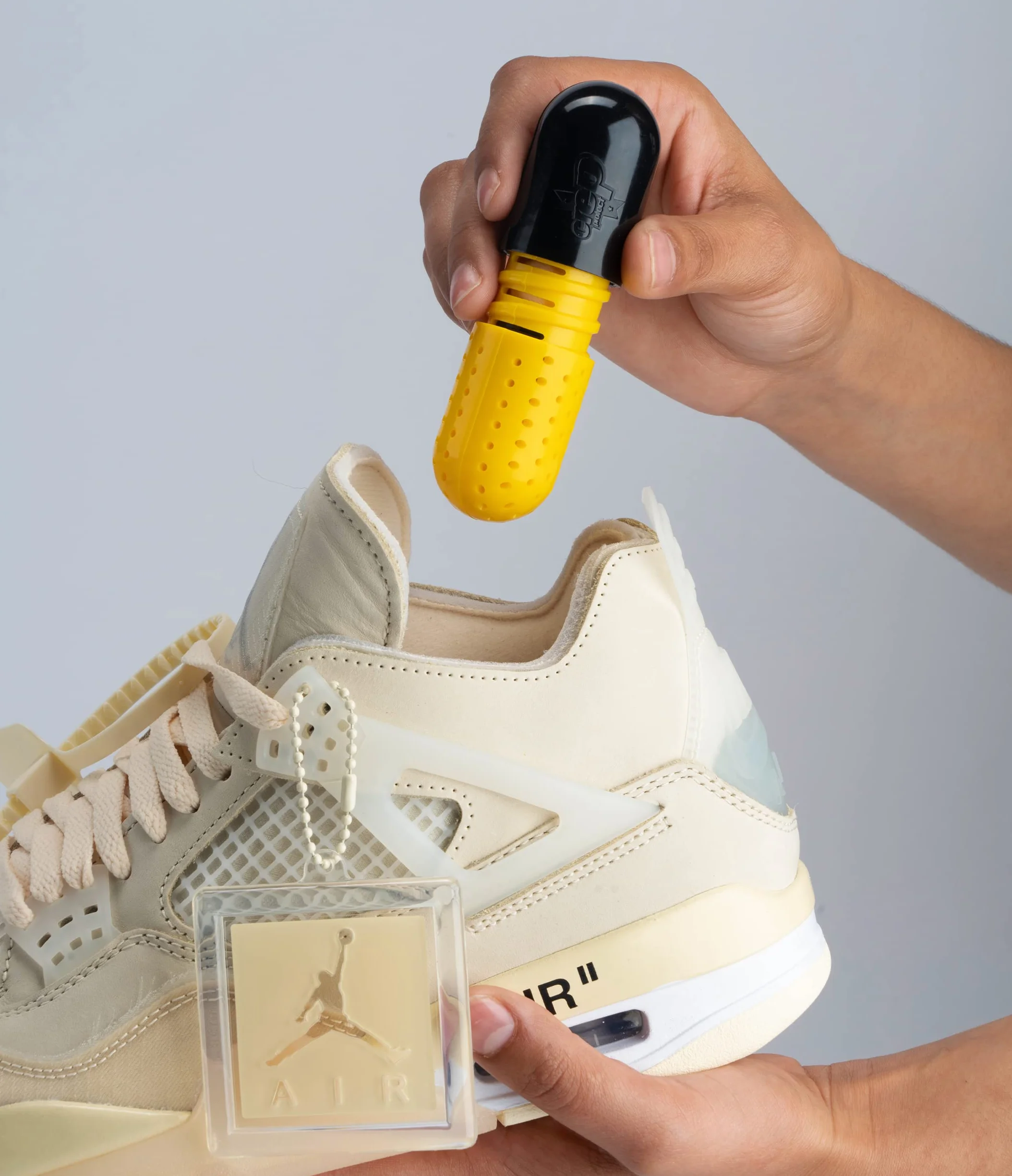Crep Protect Pastilla refrescante Desodorante para zapatillas fragancia algodón fresco Pack de 2
