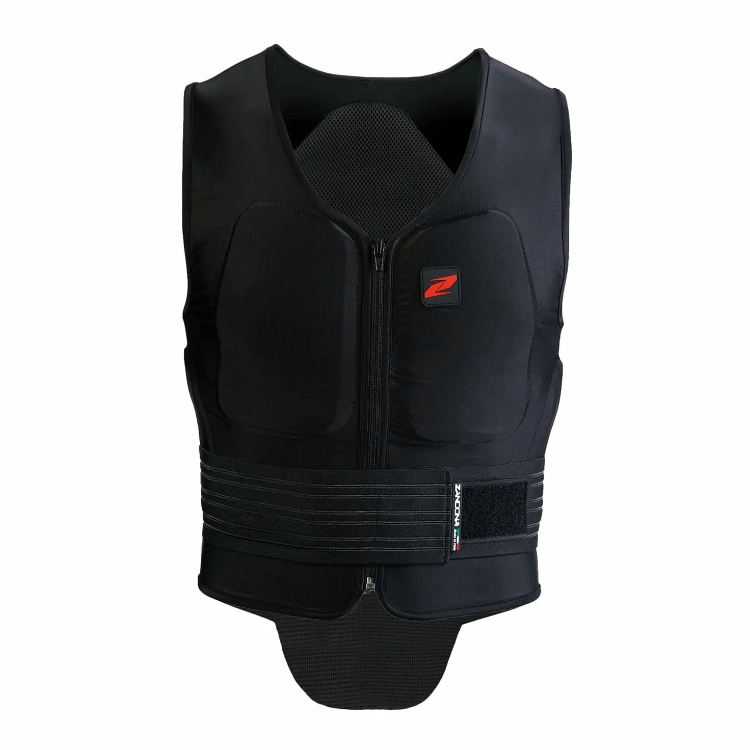 Zandonà Soft Vest Pro X6 (Altura 158-167 cm, Cintura 78-85 cm) Chaleco Protector de equitación, Adultos Unisex, Unisex (Negro), S