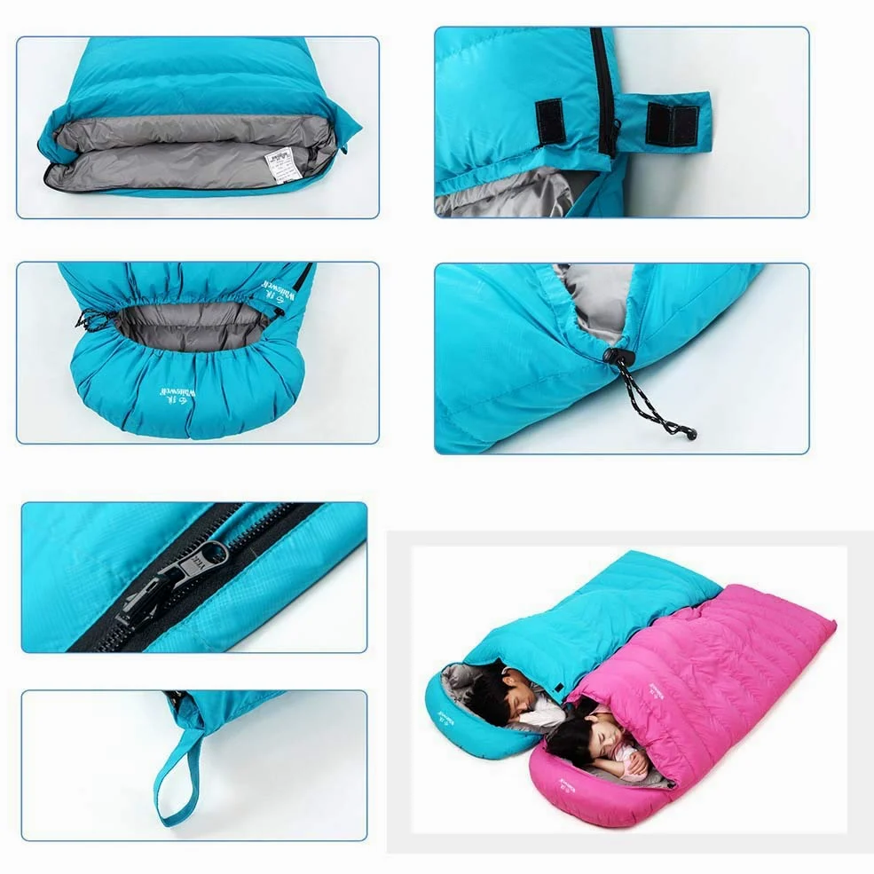 Saco De Dormir De Invierno Down | para Exteriores para Mochileros Y Montañeros con Relleno De Pluma De Pato Ultraligero Y Ultracompacto | 3-4 Temporadas