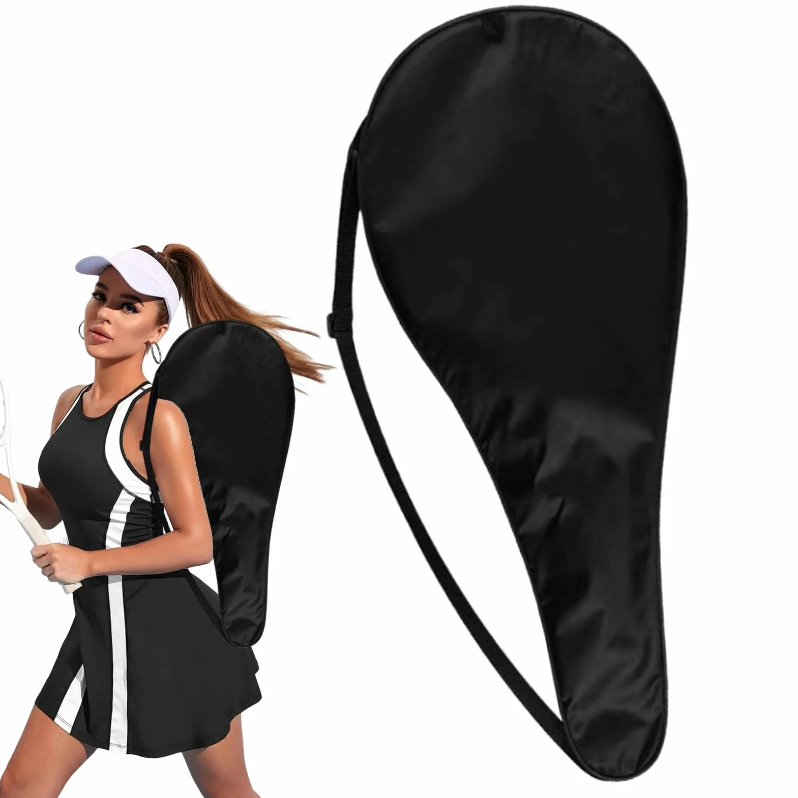 Genérico Bolsas De Tenis para Hombres - Organizador para Raquetas De Bádminton - Estuche Organizador de Tela Oxford para Tenis de Adultos