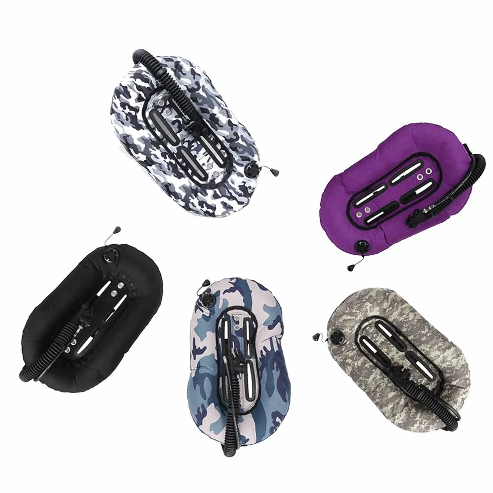 30lbs Buceo Diving Snorkeling Donut Wing Single Tank Professional Diver Gear Scuba, Negro