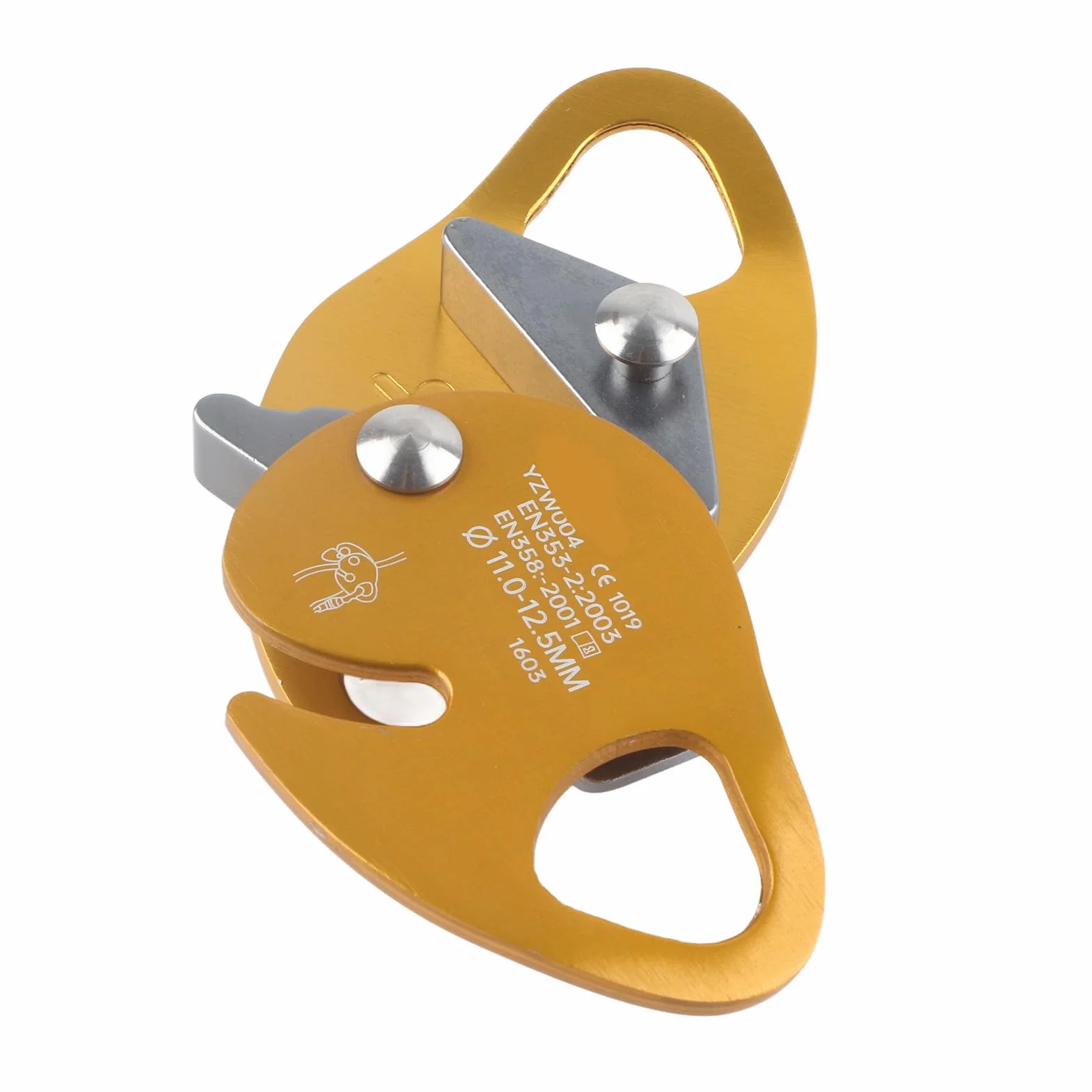 Dispositivo de Rappel con Placa de Fricción para Cuerda 11-12.5 mm