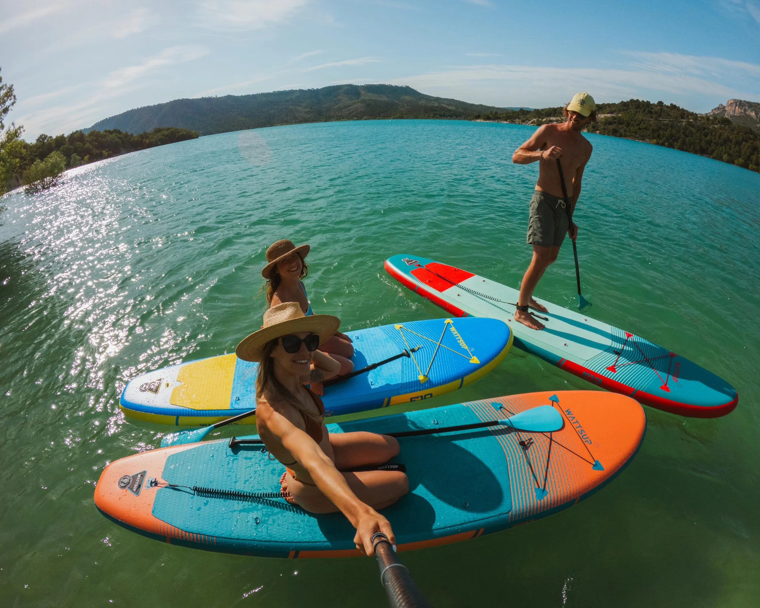 Wattsup - Sup Stand Up Paddle Inflable - Gama First - Dropstitch - Pack Completo: Remo, Leash, Bomba, Bolsa de Transporte