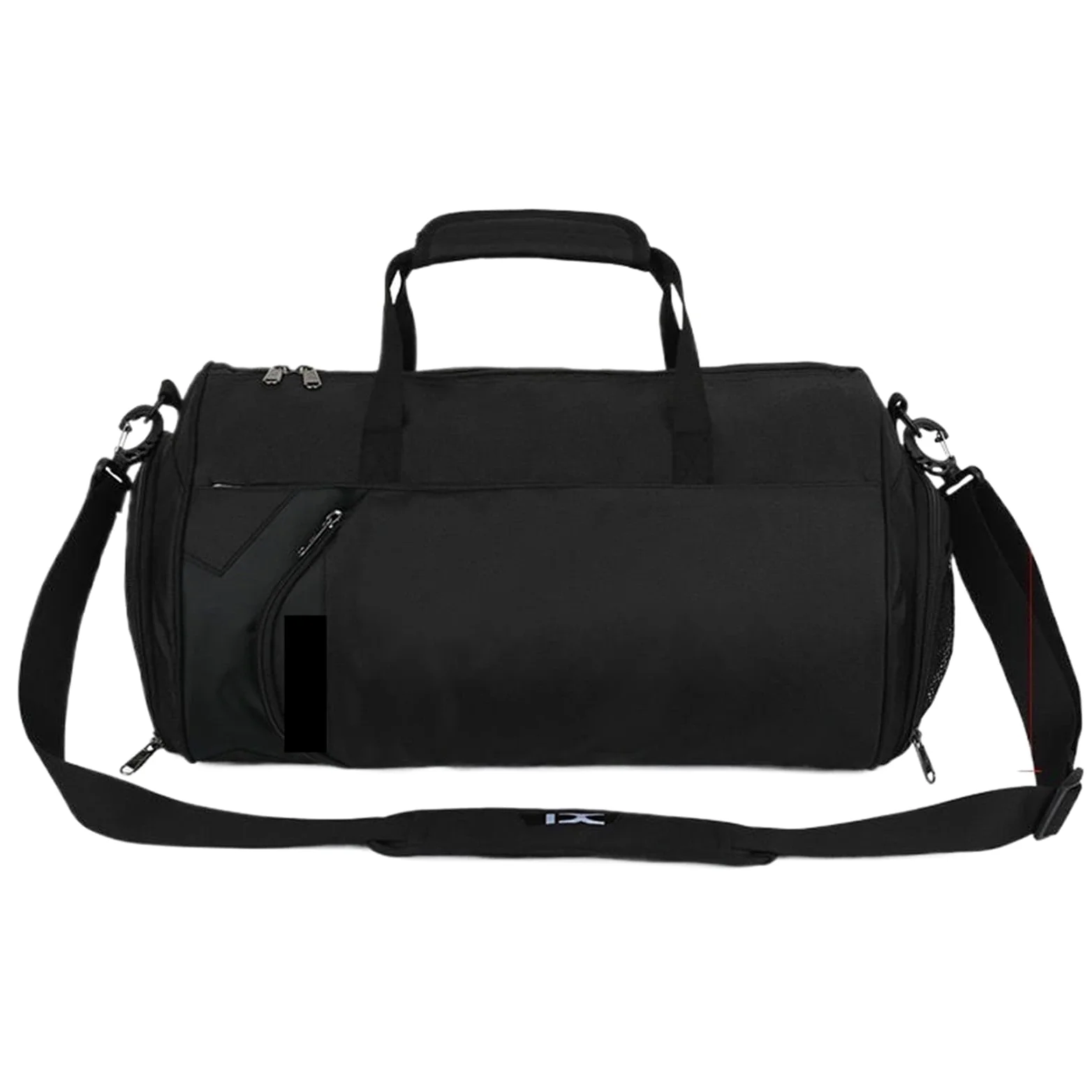 Bolsa de Deporte Bolsa Grande de Gimnasio for Hombre, Bolsas Fitness for Entrenamiento en seco y húmedo, Zapatos Yoga, Bolsos Hombro Viaje, Bolsa natación multifunción for Ejercicio(Black 43 * 25cm)