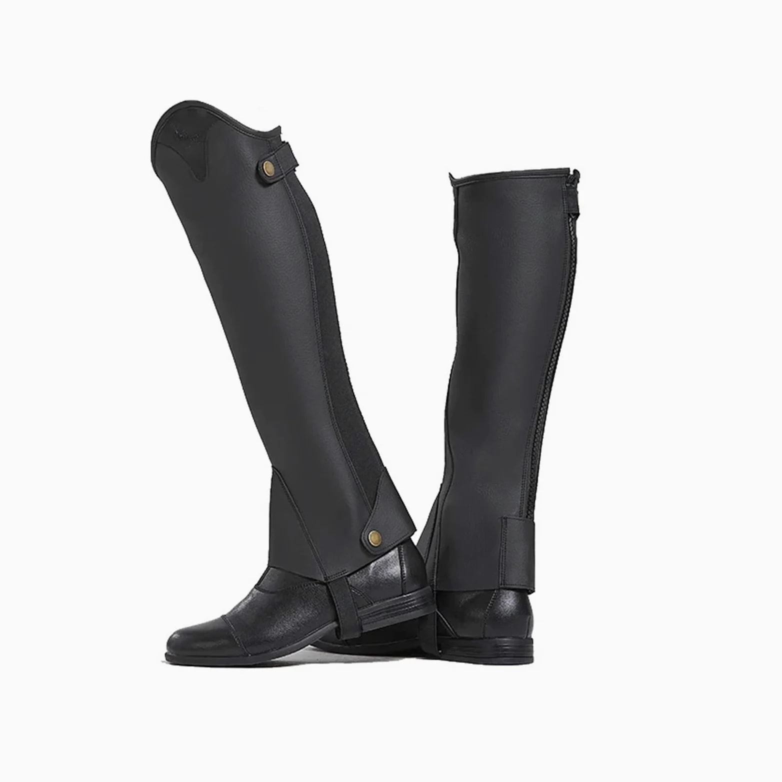 Media CañA EquitacióN Polainas ecuestres de microfibra for botas montar a caballo, protectores corporales, equipo protección suave for caballos
