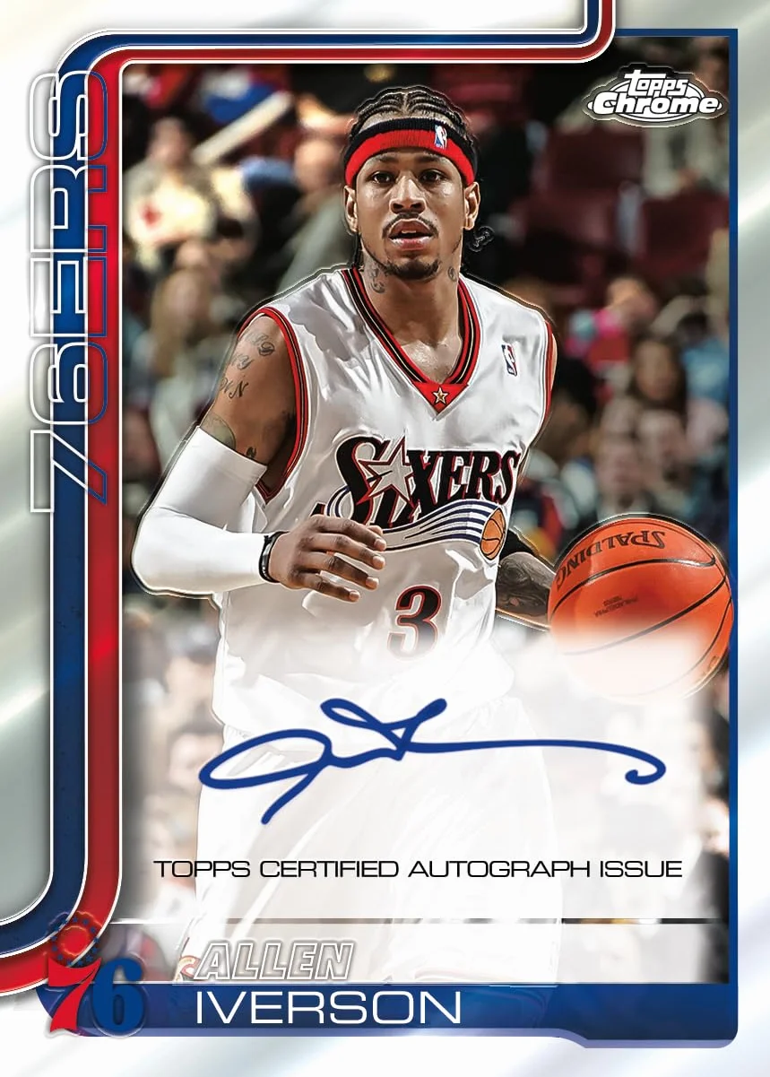 Topps Chrome® 2025-26 Baloncesto Caja de Valor 4 Tarjetas por Paquete 7 Paquetes por Caja