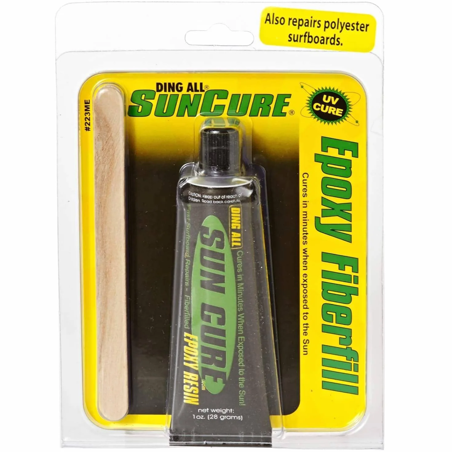 Ding All Sun Cure Epoxy Mini Tube 1 oz Reparación de Surf