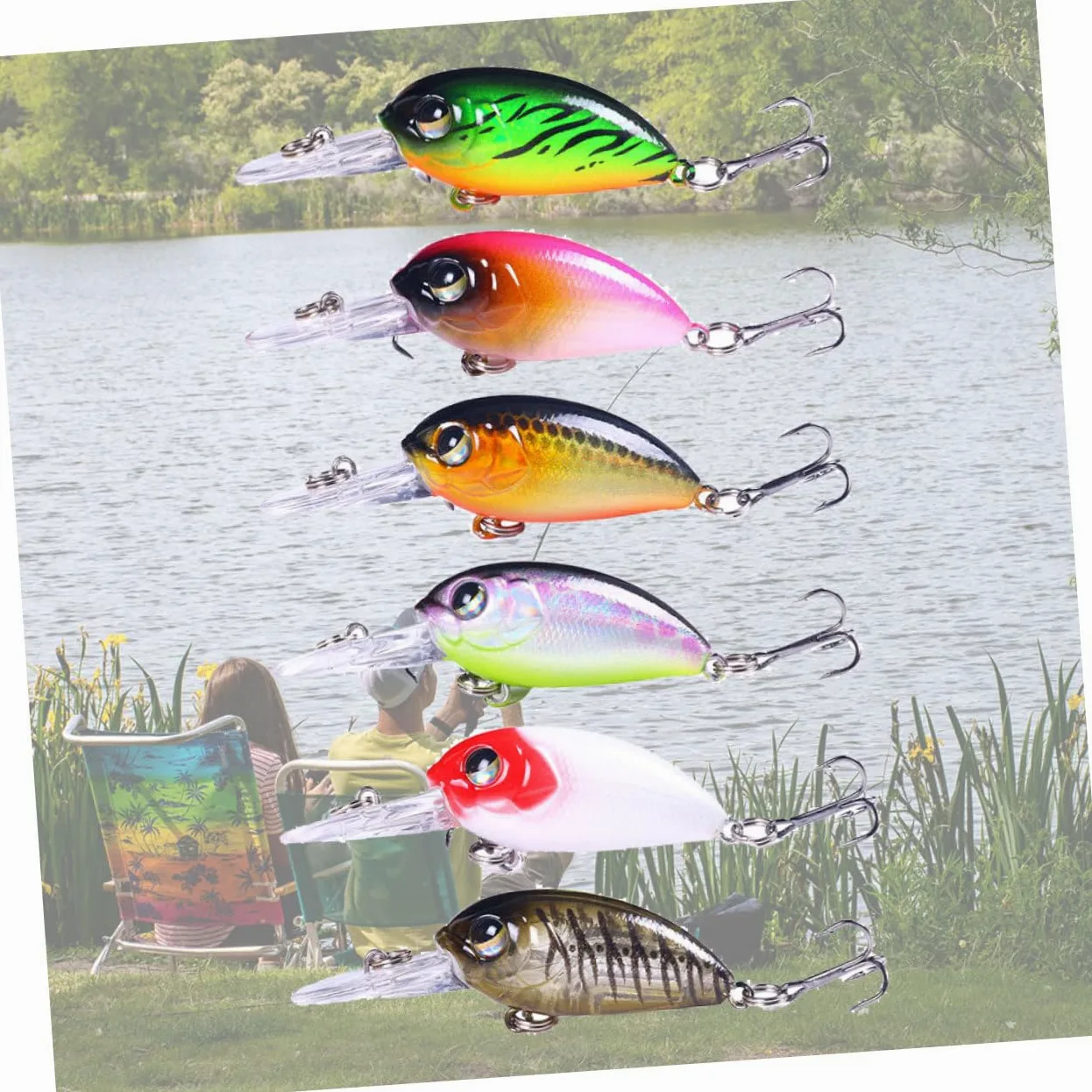 ibasenice señuelo Cebo pececillo señuelos cebos Buceo abordar Suministros de Pesca Artificial Cebo de Pesca señuelos de Pesca simulados AbS Colorful