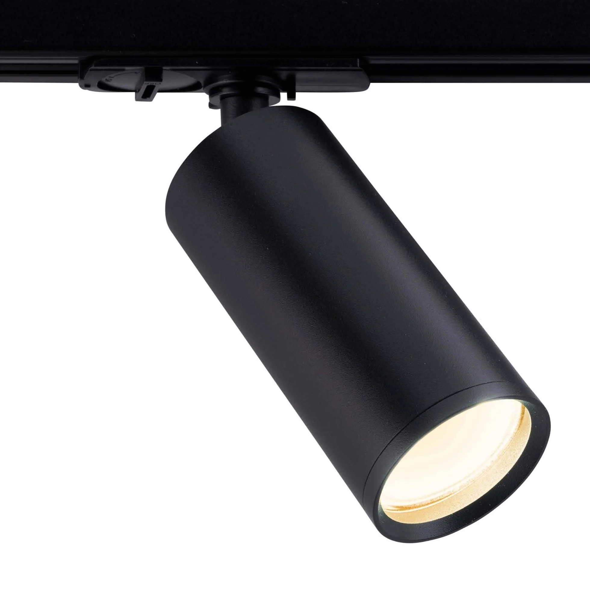 Ledvion Sistema de rieles iluminacion 2m Carril Monofasico 3W Negro 2700K 6x Foco de techo Orientable GU10