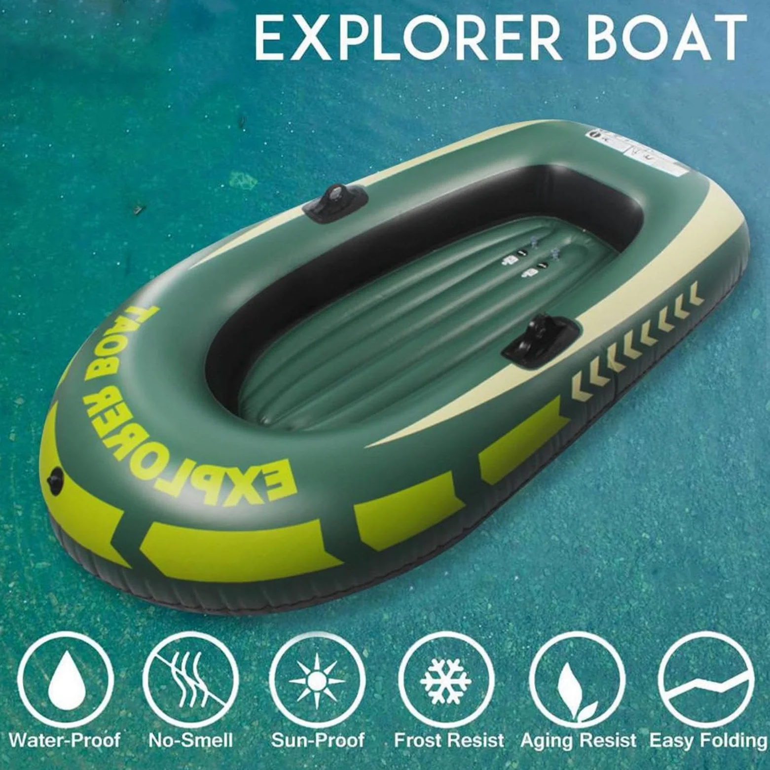 Kayak de Pesca, Doble de, Canoa Inflable Pesca, Dos Personas Adultos | Portable de, pesca adultos Kayak, inflable de, pesca en canoa, doble Outdoor, Ergonomic Versatile