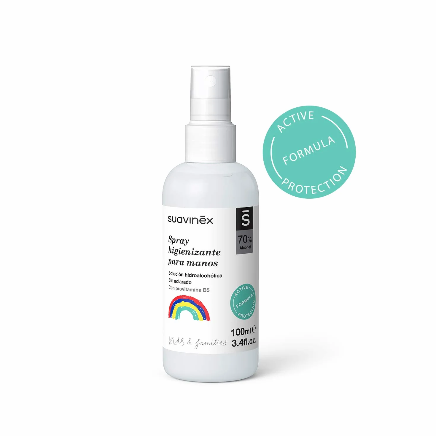 Suavinex Spray Para Manos Niños y Familia Solución Hidroalcohólica Sin Aclarado 100 ml