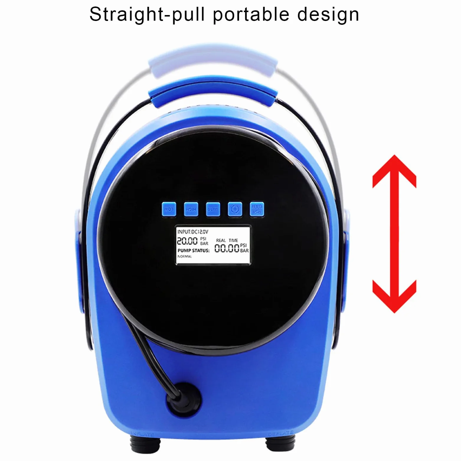 Sup de Alta presión - Bomba de Aire eléctrica con Sistema de enfriamiento Activo de 20 PSI Inflación Inteligente de Dos etapas y para Tabla de Paddle, Tienda Inflable, Barcos, Piscina