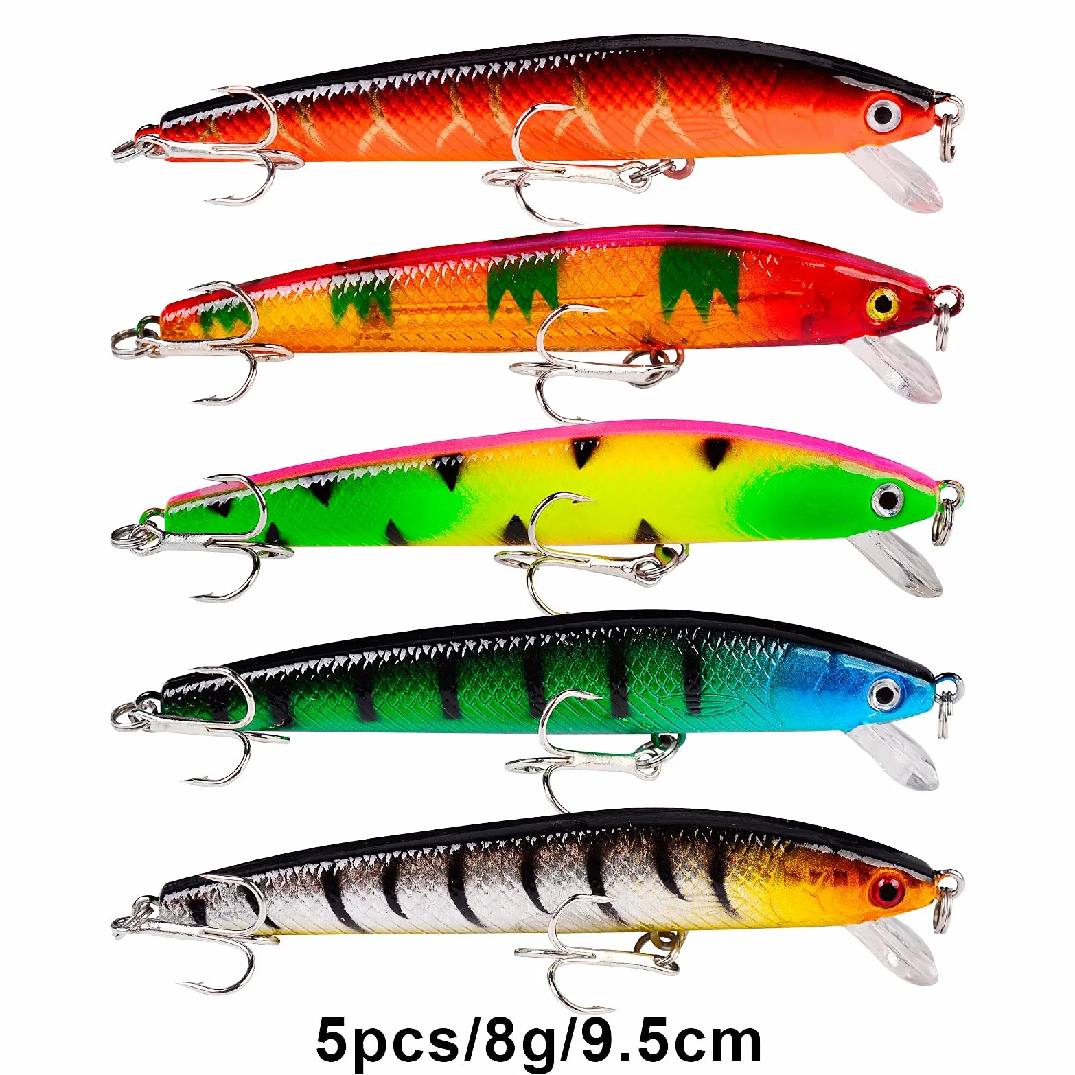 Señuelos de Pesca Tackle Kits Incluyendo plástico Duro lápiz de cebos VIB Crankbaits Metal Cuchara señuelos plomados Topwater señuelos Aparejos de Pesca Surtidos, Conjuntos, 006-43PCS