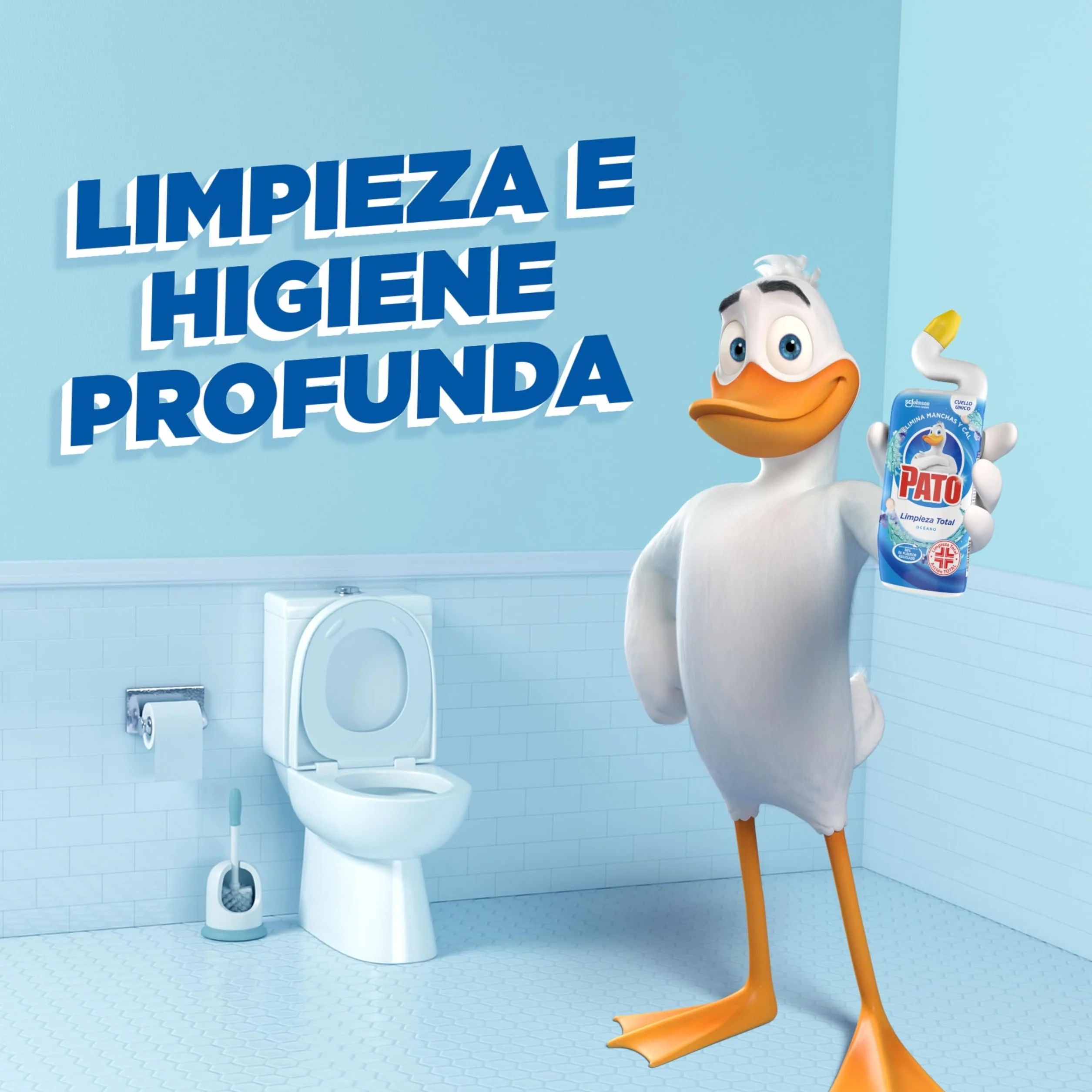 LIMPIADOR PATO WC AZUL 750ML