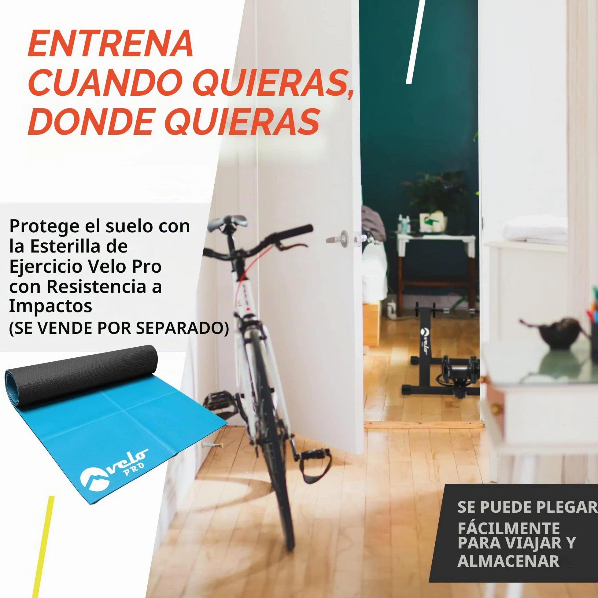 Rodillo Magnético Bicicleta para Entrenamiento de Bici de Carretera o Montaña al Interior de la Casa, 6 Niveles, Ruedas de 26 a 28 Pulgadas