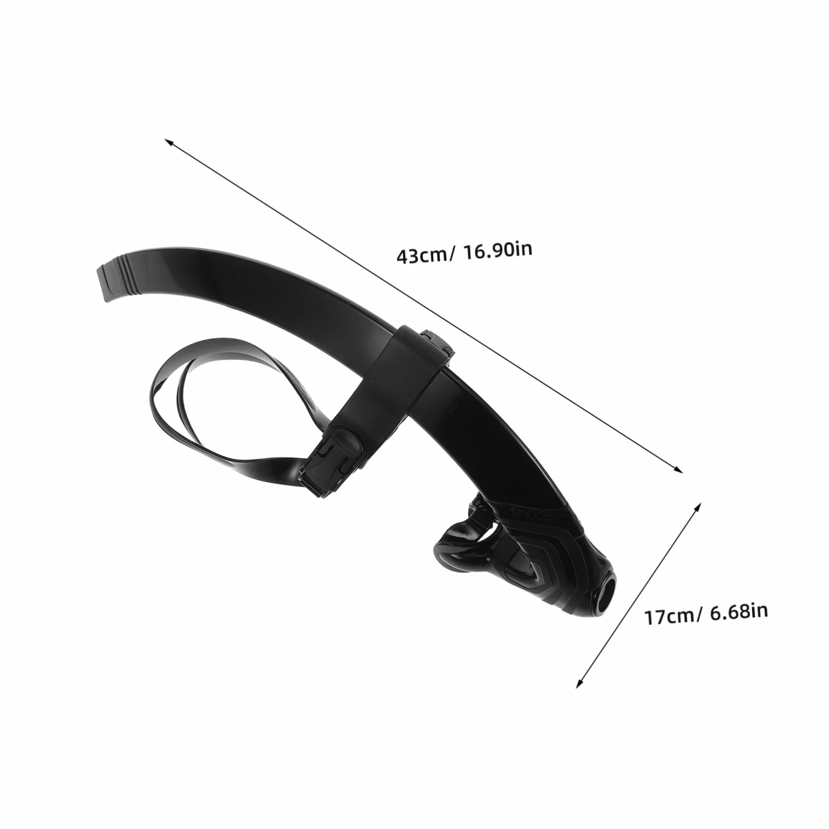 Toyvian Snorkel para Nadary Equipo De Entrenamiento Tubo De Silicona Ajustable y Montaje Central para Buceo para Nadar Piscina o Mar