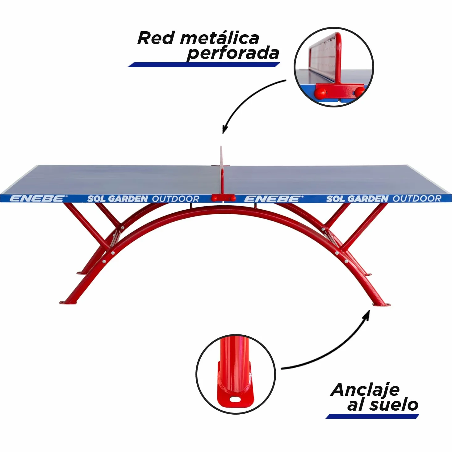 Mesa PINGPONG ENEBE Sol Garden Outdoor