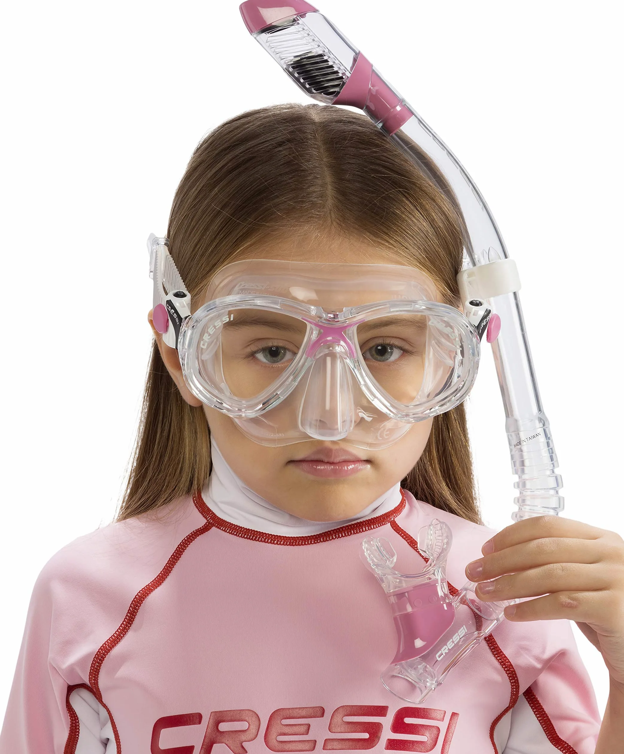Cressi Marea VIP Junior Snorkelling Set Pink DM1000064 Colour - Clear/Pink