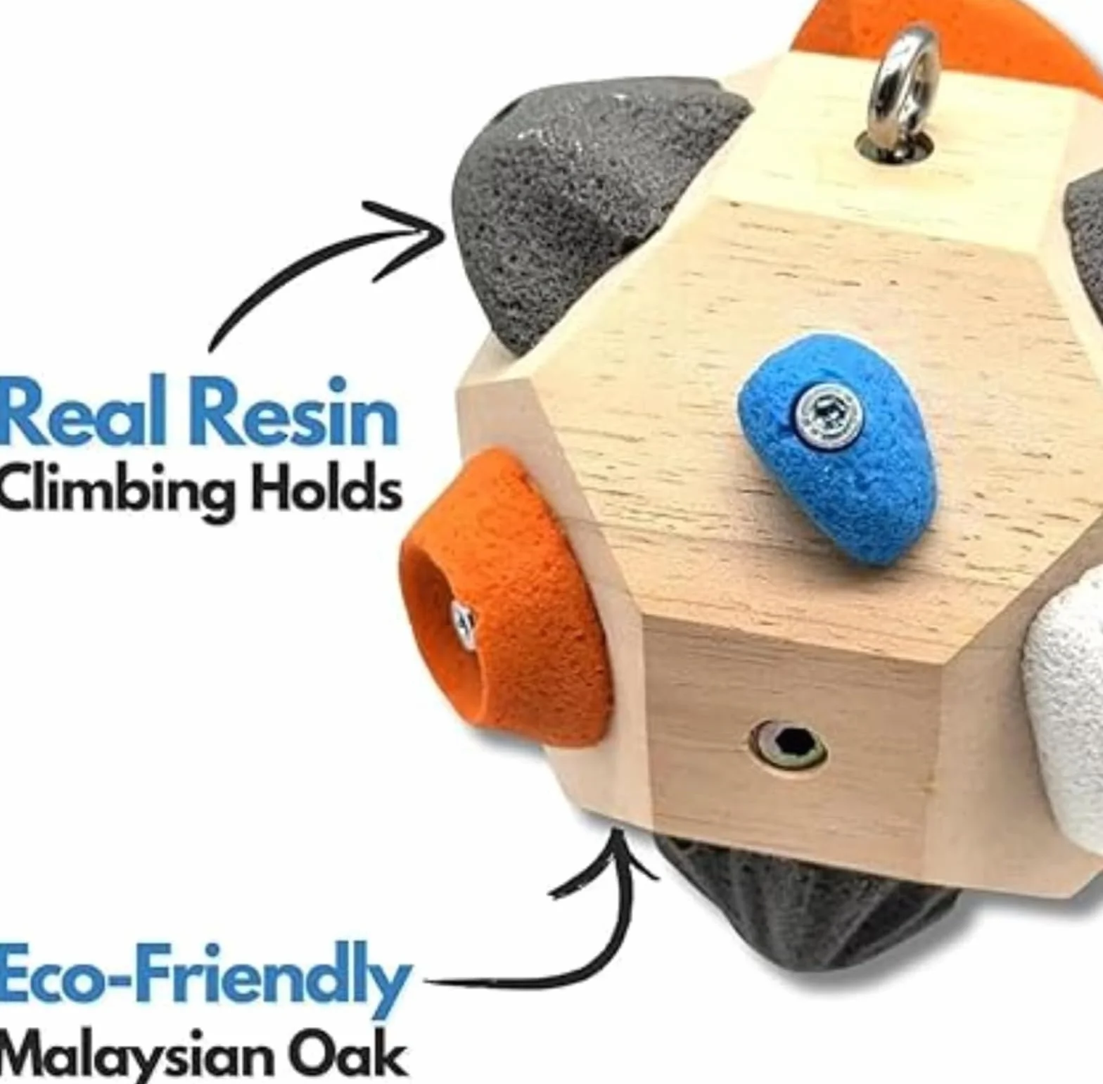 Bloque de Boulder Hecho a Mano - Desarrolla Fuerza y Precisión, Bola 3D de Boulder para Escalada, Balones de Entrenamiento para Escalada para Usar en Cualquier Momento, Bola de Entrenamiento