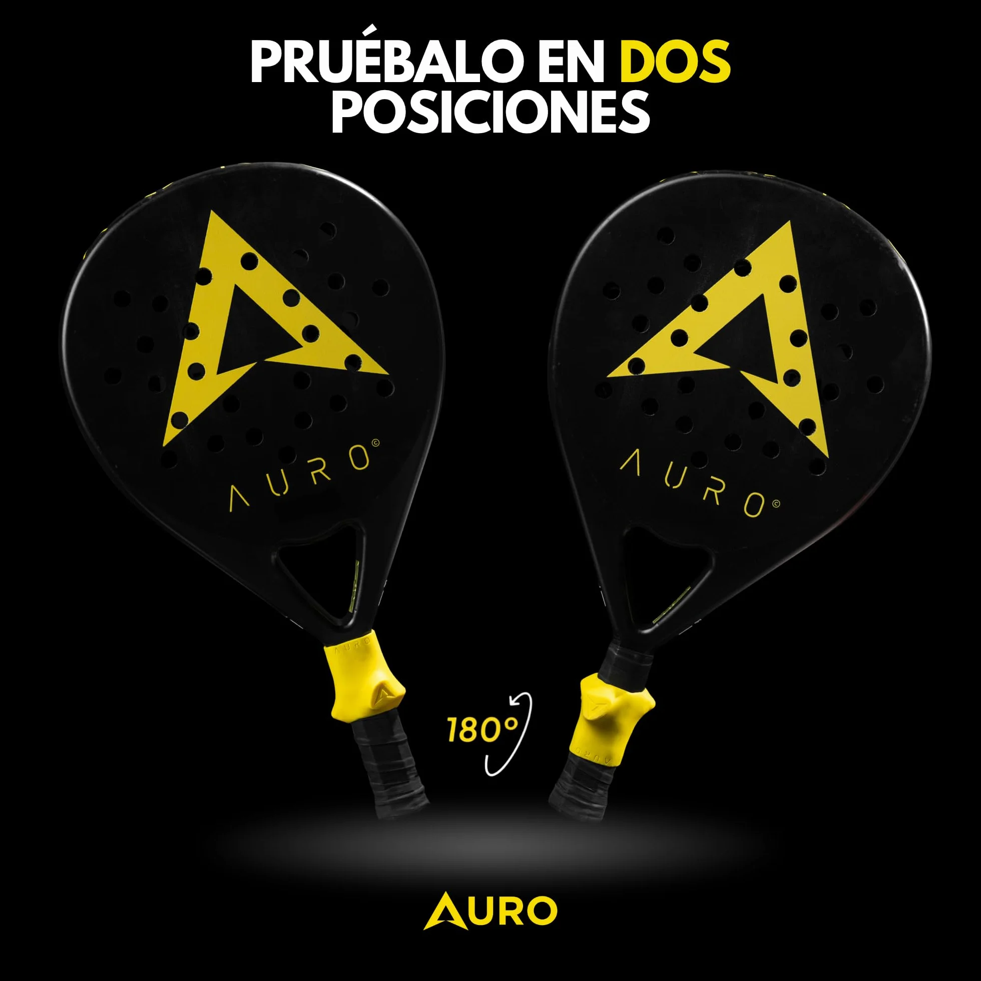 Grip para Pádel, Tenis y Pickleball Auro Grip – Corrige tu Empuñadura al Instante | Mayor Control, Potencia y Precisión