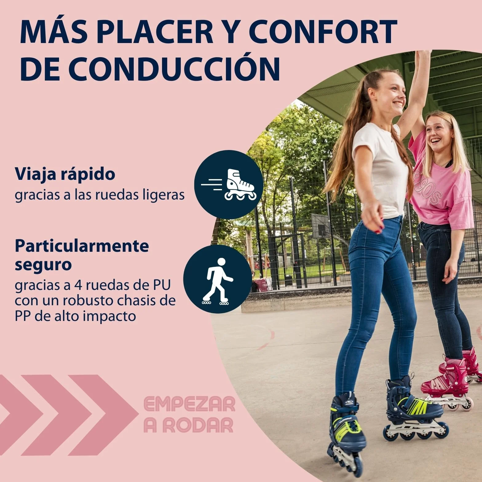 HUDORA Patines en línea Comfort Softboot Patines en línea Ajustables en Longitud y Ancho