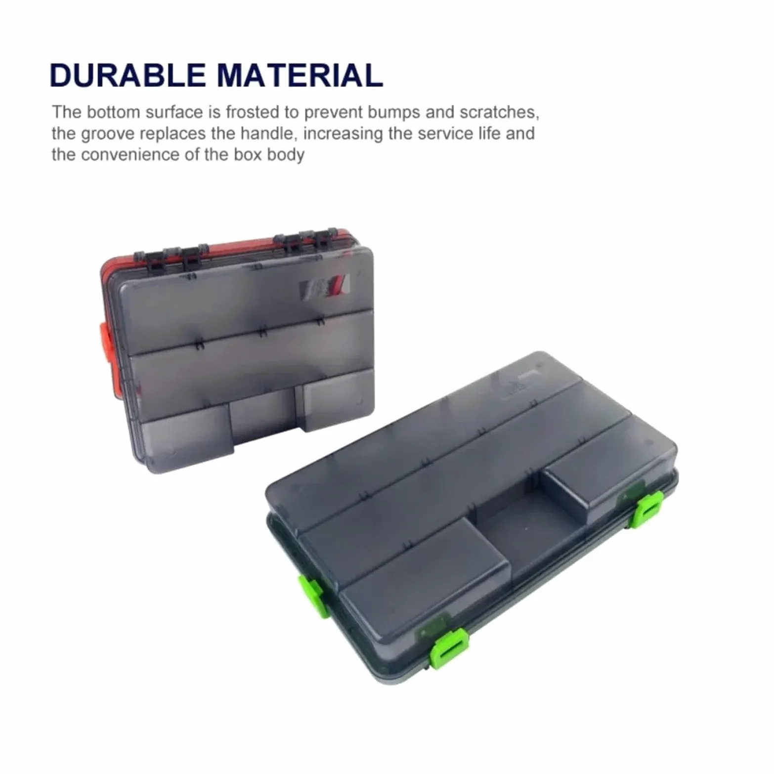 Caja de aparejos de pesca, organizador impermeable de gran capacidad para anzuelos, señuelos y cebos, ideal para pescadores y entusiastas del aire libre